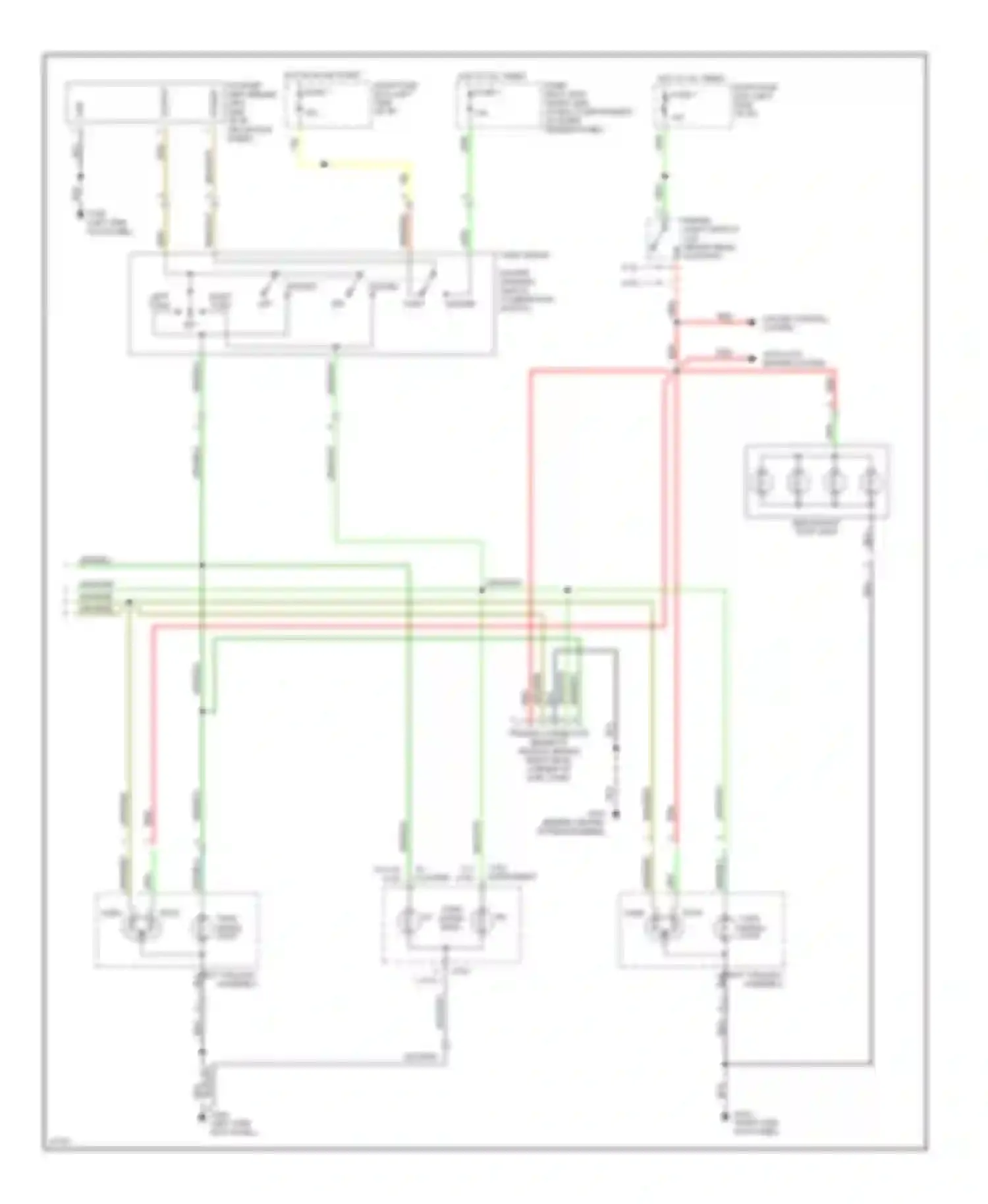 Passport Honda I (1993-1997): Exterior lamps circuit, early production (2 of 2)