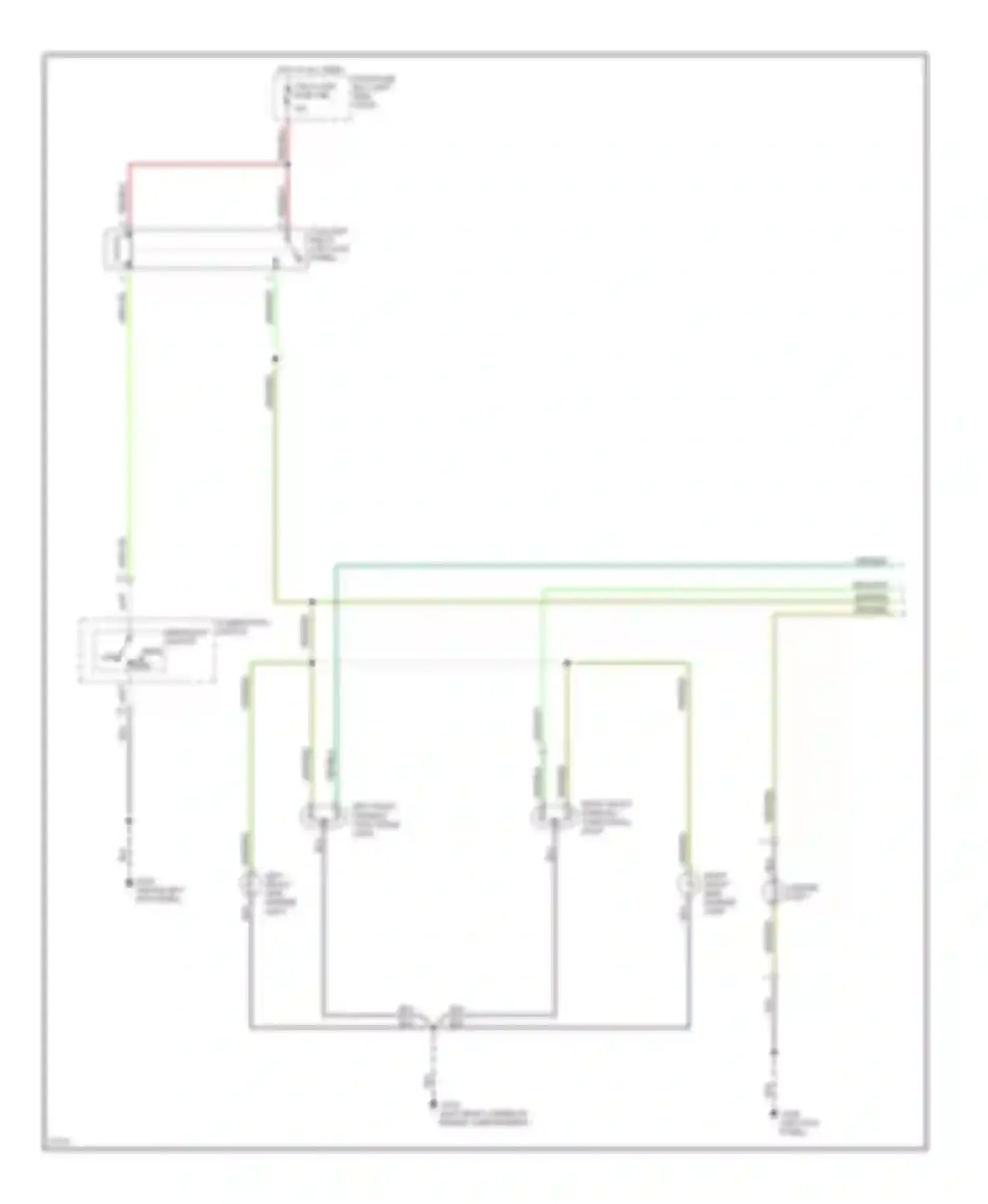 Passport Honda I (1993-1997): Exterior lamps circuit, late production (1 of 2)