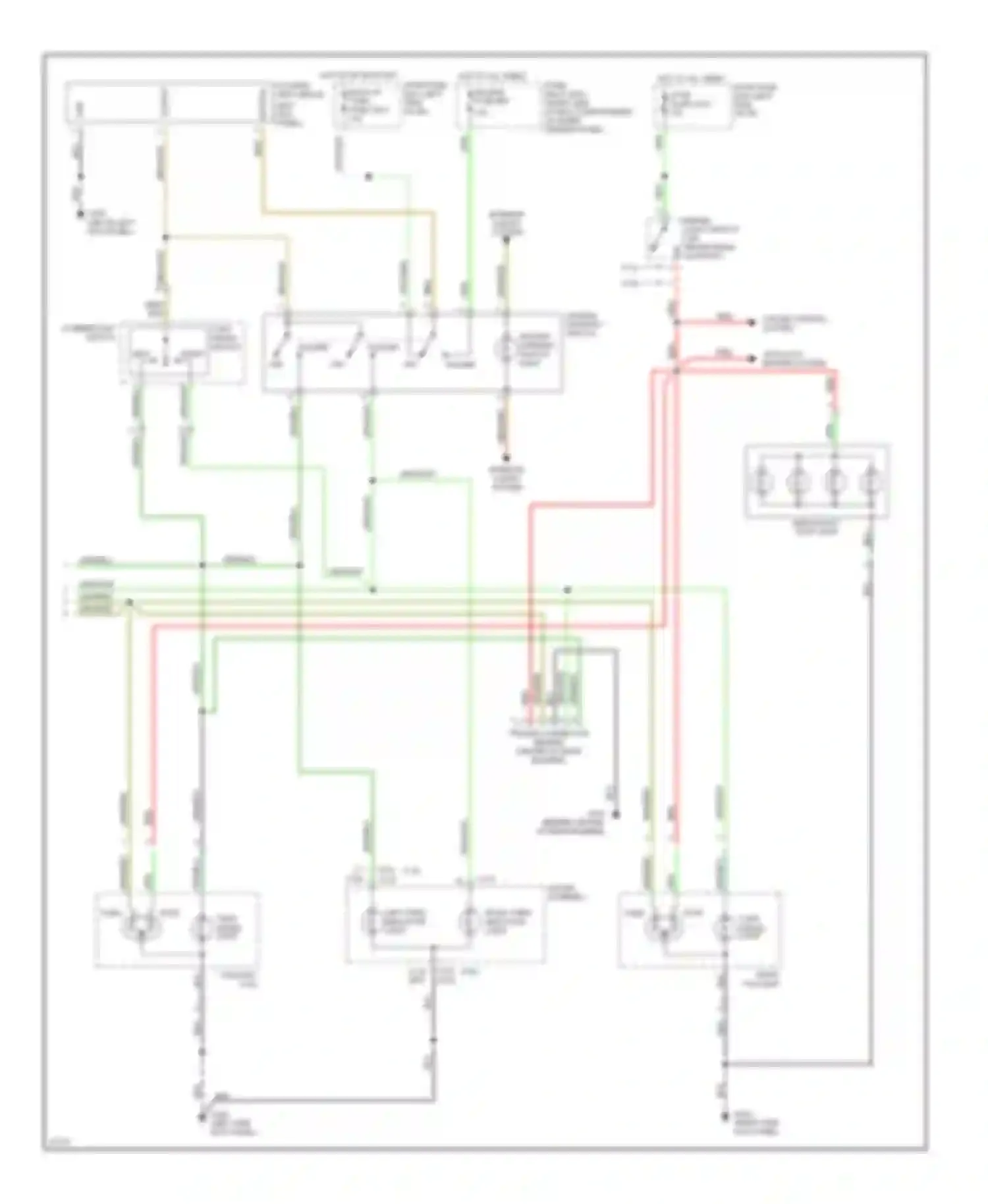 Passport Honda I (1993-1997): Exterior lamps circuit, late production (2 of 2)