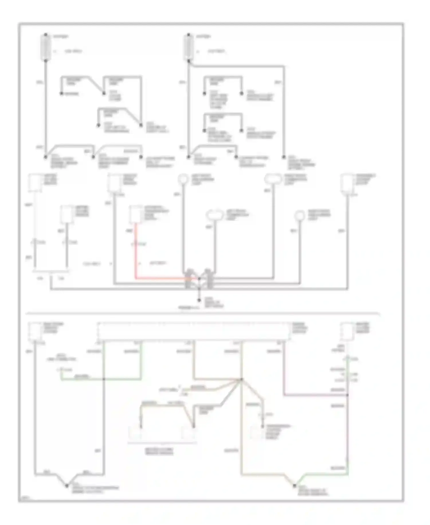 Passport Honda I (1993-1997): Ground distribution circuit, early production (1 of 4)