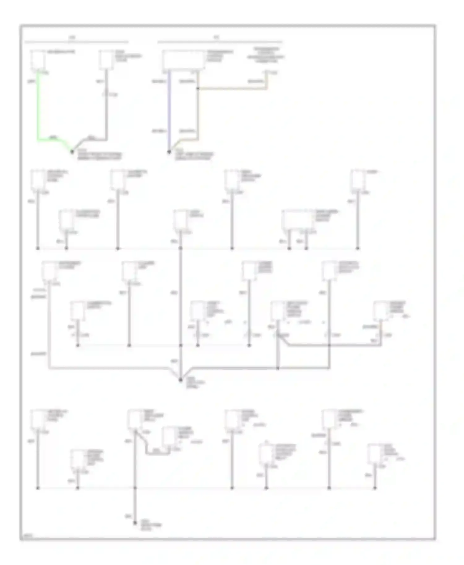 Passport Honda I (1993-1997): Ground distribution circuit, early production (3 of 4)