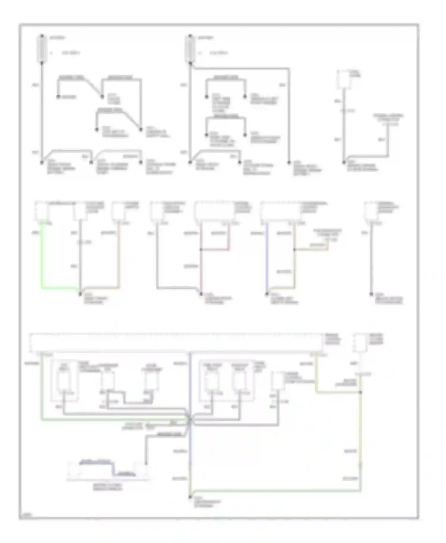 Passport Honda I (1993-1997): Ground distribution circuit, late production (1 of 3)
