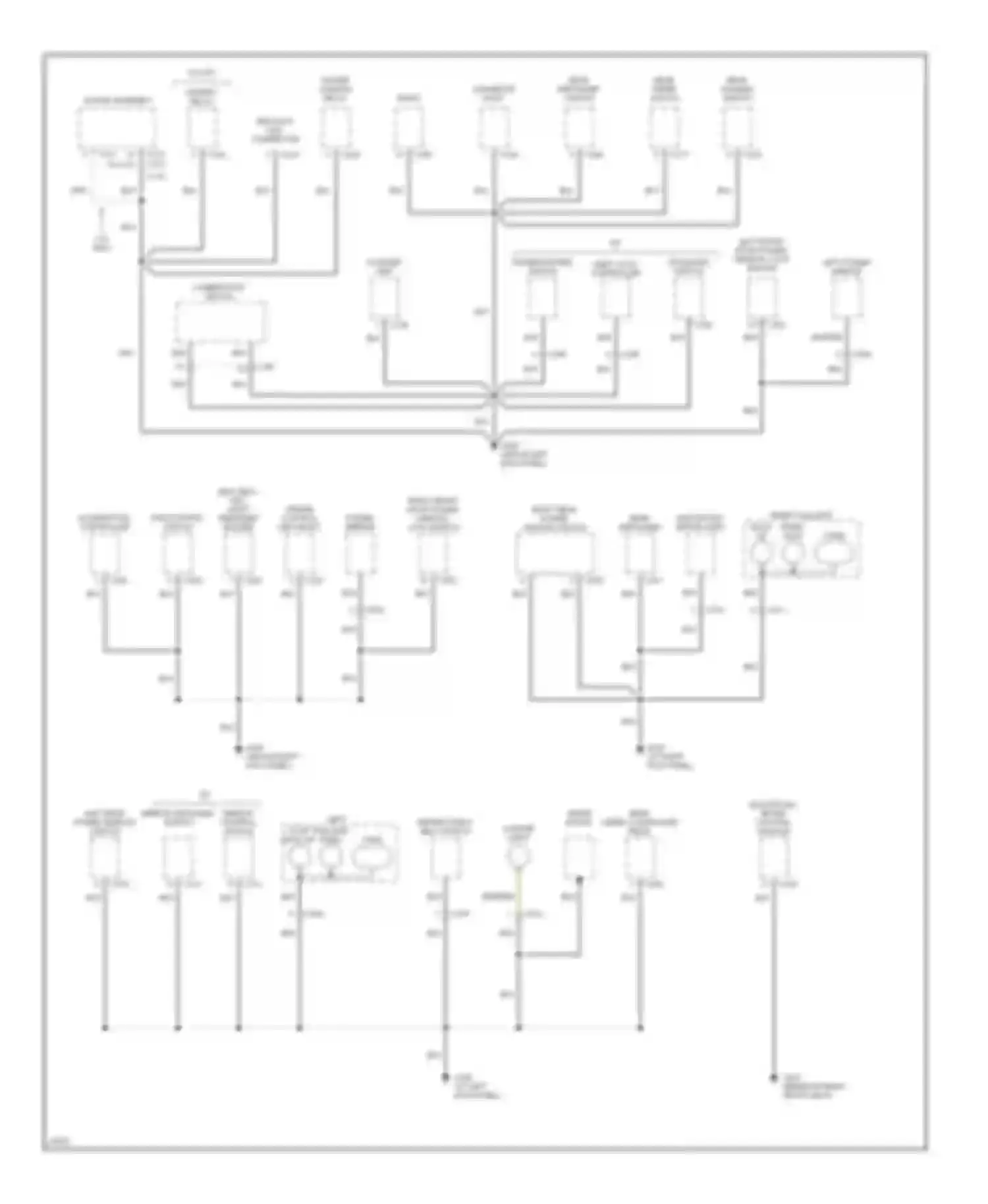 Passport Honda I (1993-1997): Ground distribution circuit, late production (3 of 3)