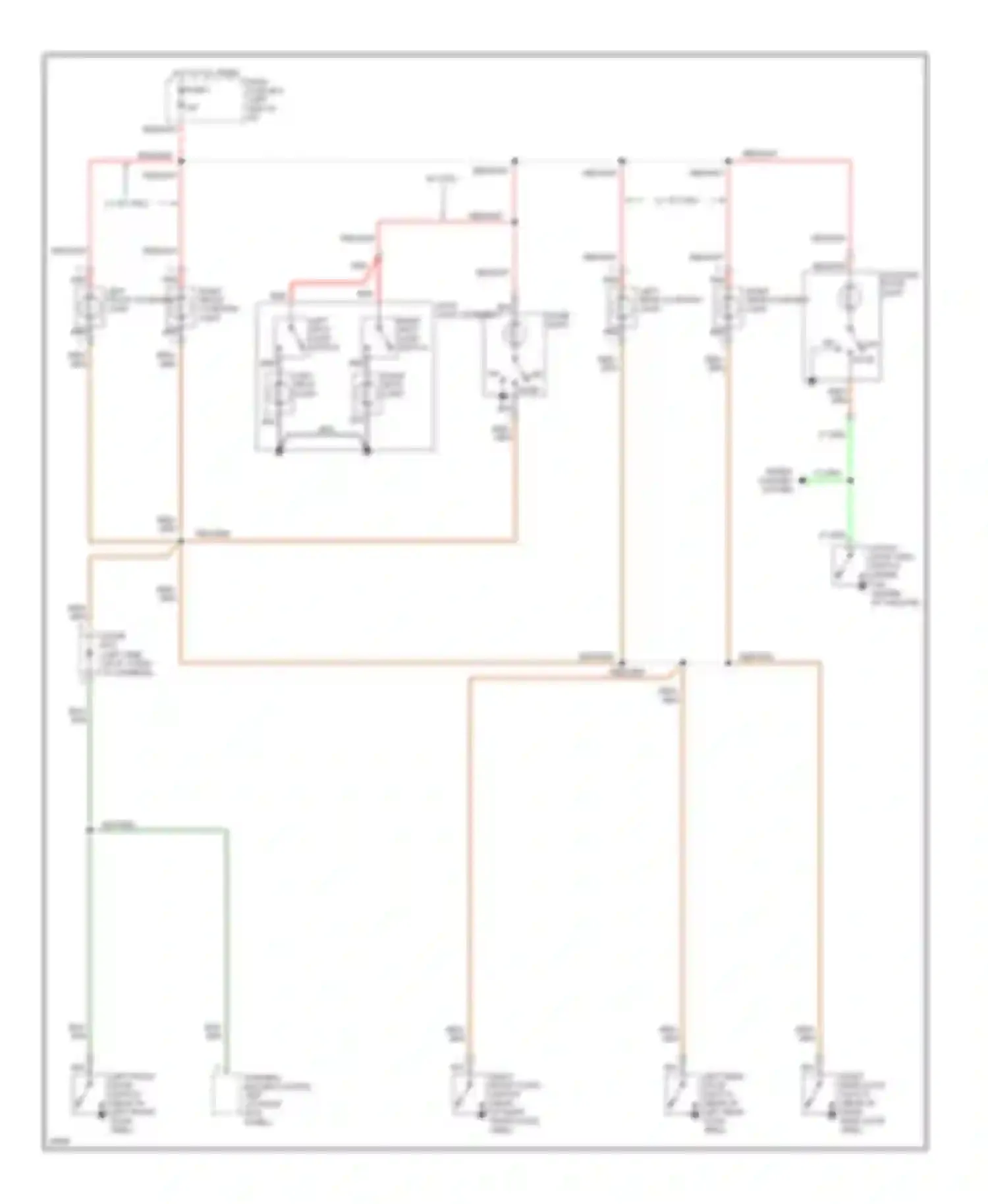 Passport Honda I (1993-1997): Interior light circuit, early production (1 of 2)