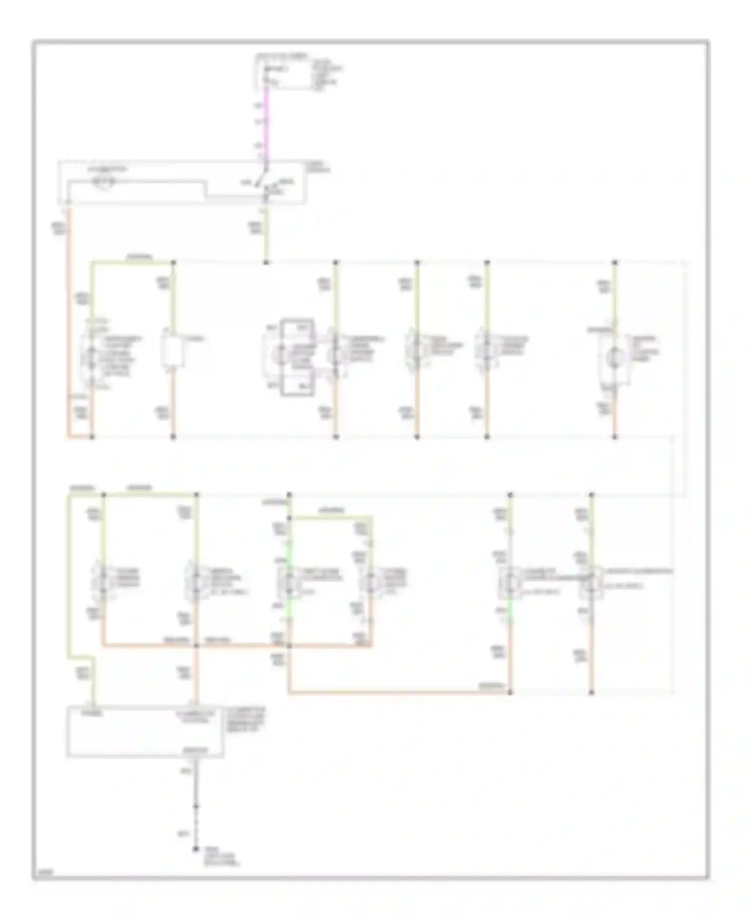 Passport Honda I (1993-1997): Interior light circuit, early production (2 of 2)