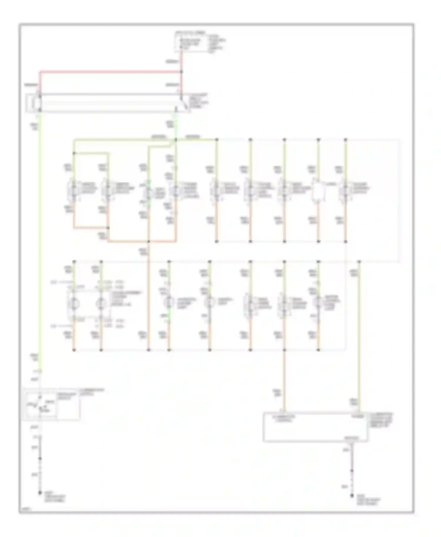 Passport Honda I (1993-1997): Interior light circuit, late production (2 of 2)