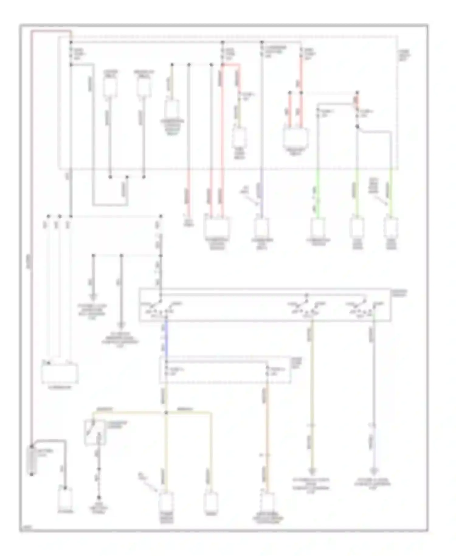 Passport Honda I (1993-1997): Power distribution circuit, early production (2 of 5)