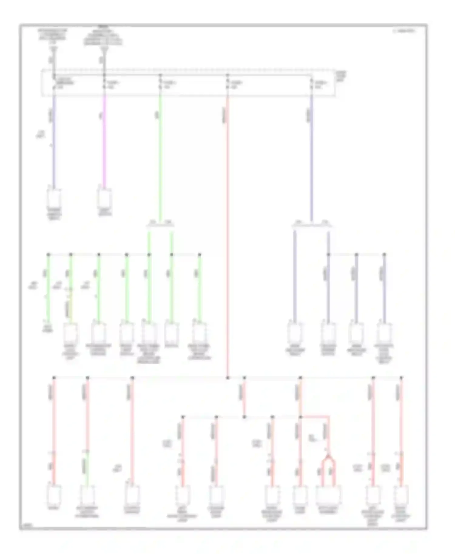 Passport Honda I (1993-1997): Power distribution circuit, early production (3 of 5)