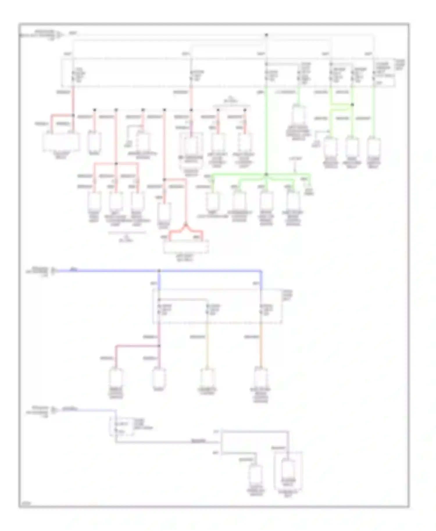 Passport Honda I (1993-1997): Power distribution circuit, late production (2 of 3)