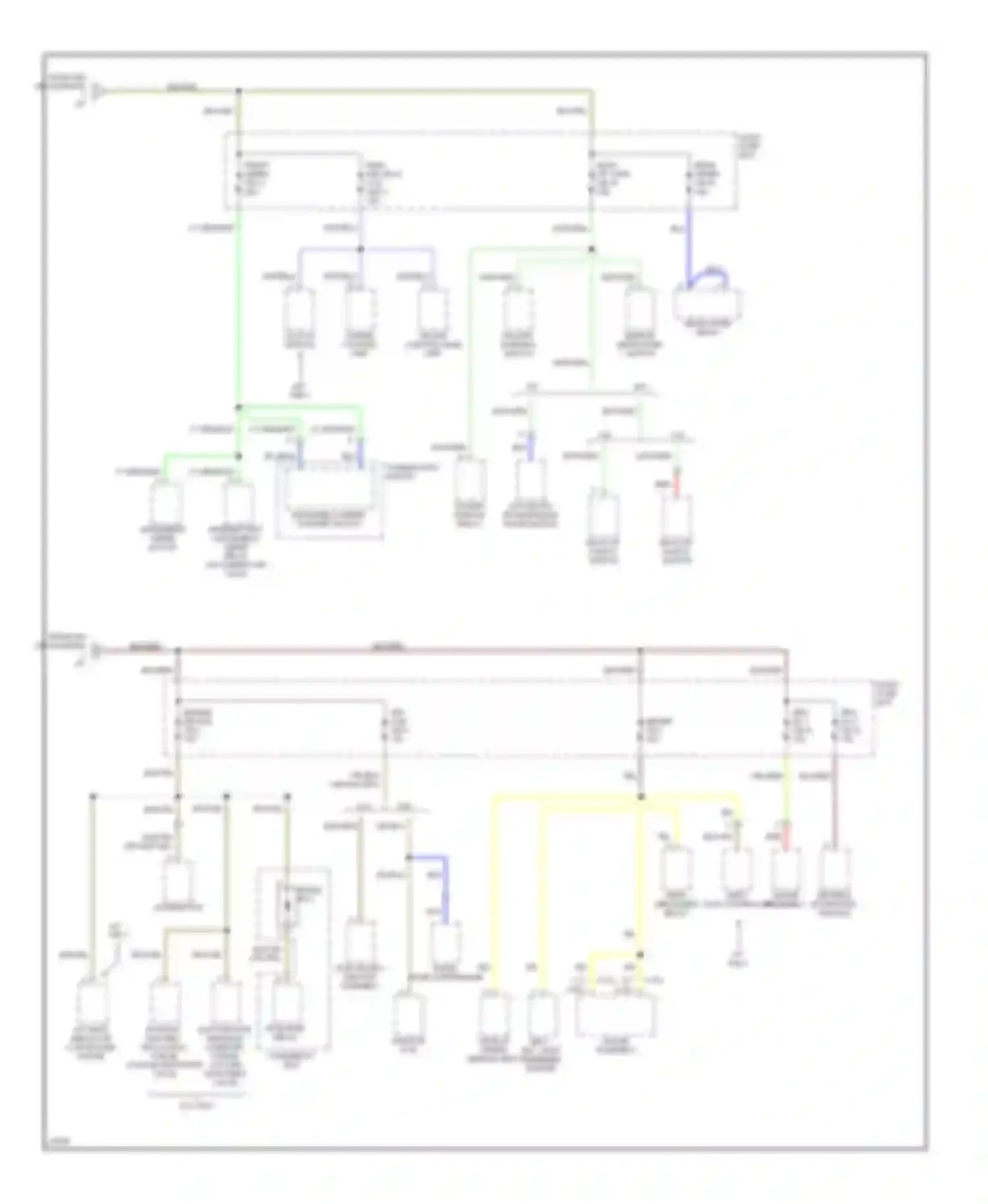 Passport Honda I (1993-1997): Power distribution circuit, late production (3 of 3)