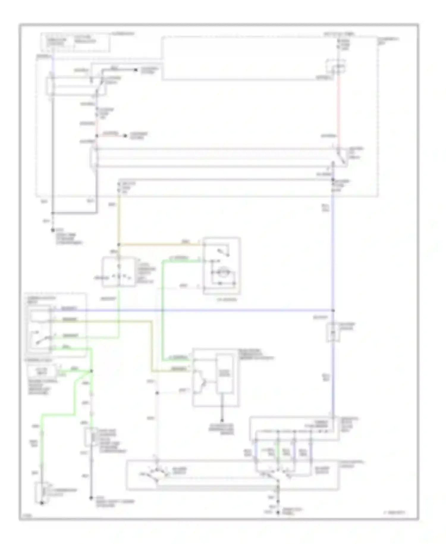 Wiring diagram a/c switch for Honda Passport I (1993-1997) (2 of 5)