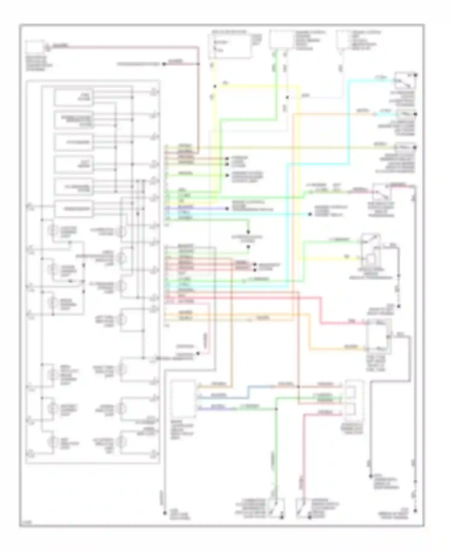 Wiring diagram blk/wht for Honda Passport I (1993-1997) (12 of 38)