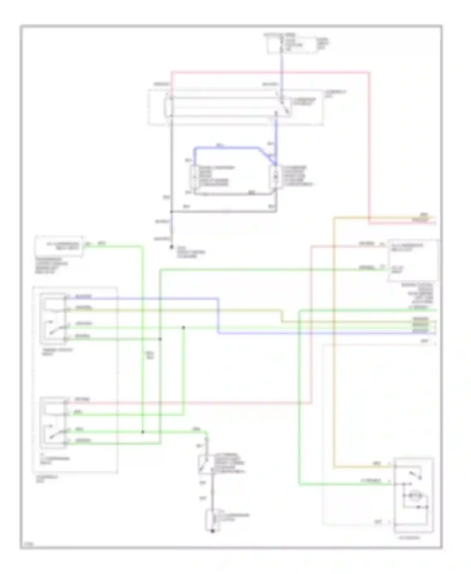 Wiring diagram fuse/ relay box for Honda Passport I (1993-1997) (2 of 19)