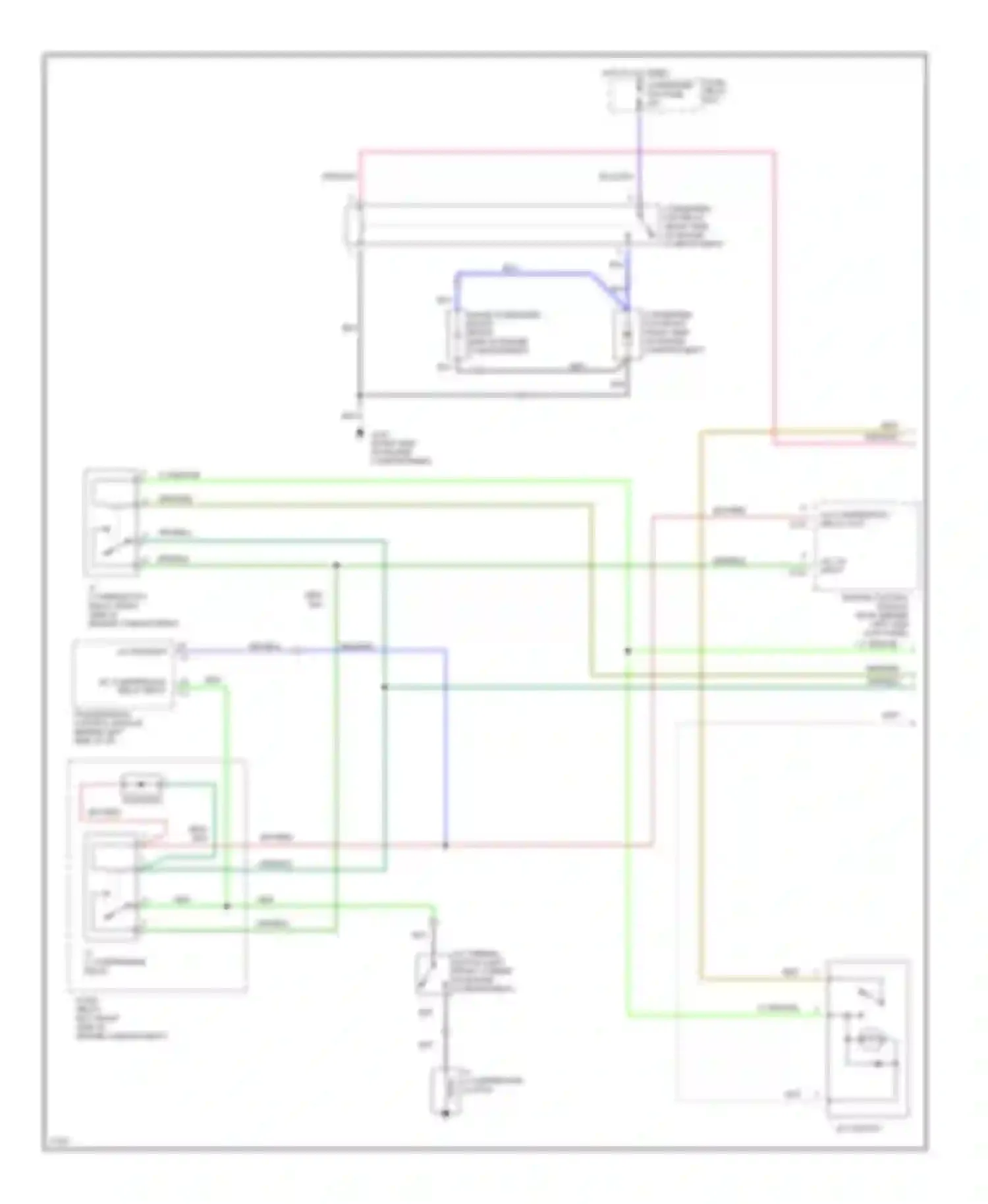 Wiring diagram fuse/ relay box for Honda Passport I (1993-1997) (1 of 19)