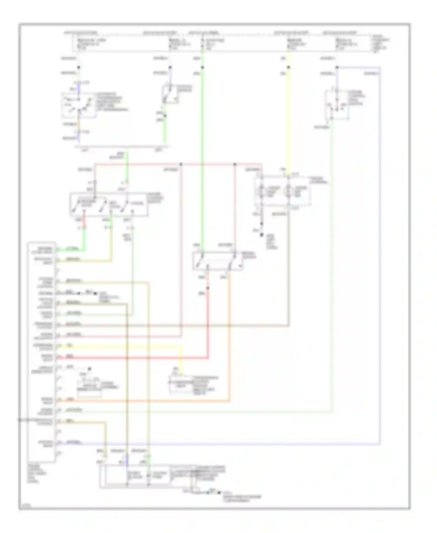 Wiring diagram gauge assembly vehicle speed output for Honda Passport I (1993-1997) (1 of 1)