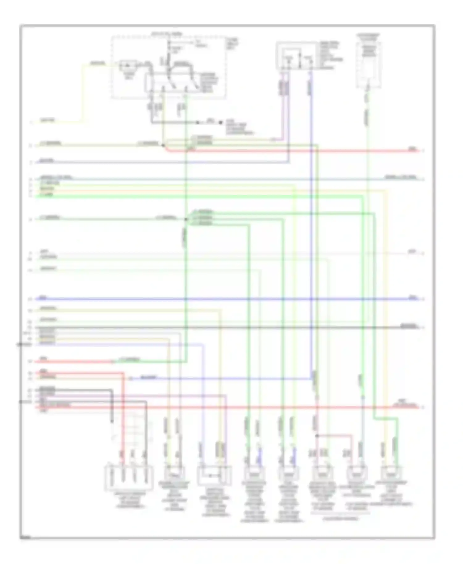 Wiring diagram instrument cluster for Honda Passport I (1993-1997) (8 of 11)
