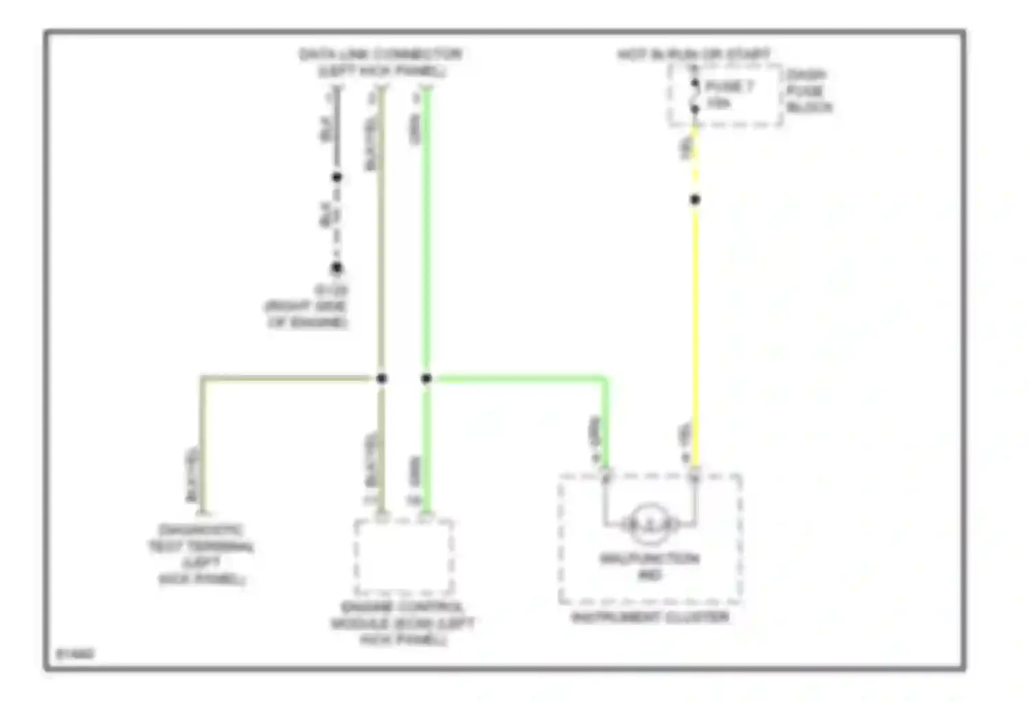 Wiring diagram (right side of engine for Honda Passport I (1993-1997) (1 of 5)