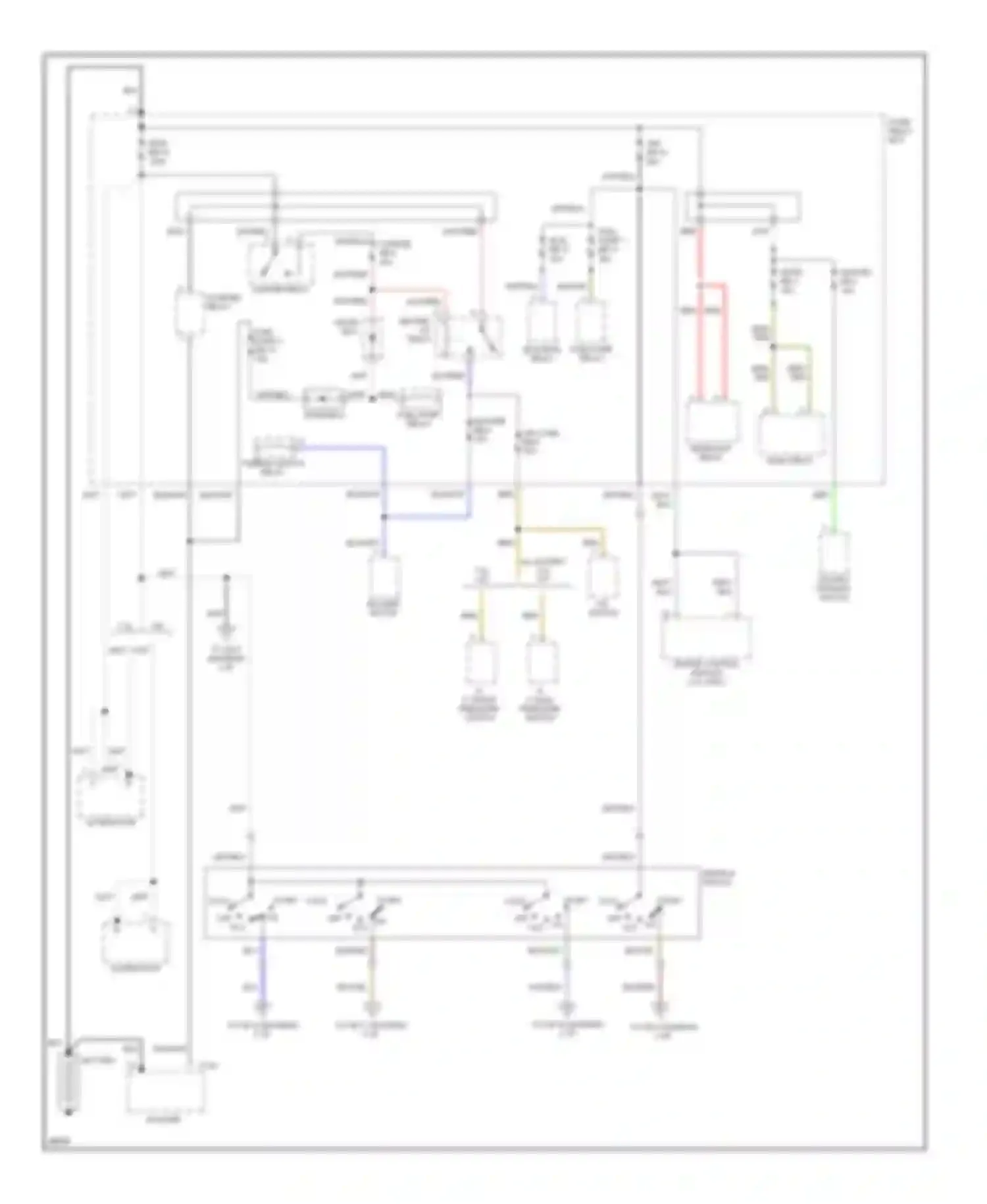 Wiring diagram thermo switch relay for Honda Passport I (1993-1997) (3 of 3)