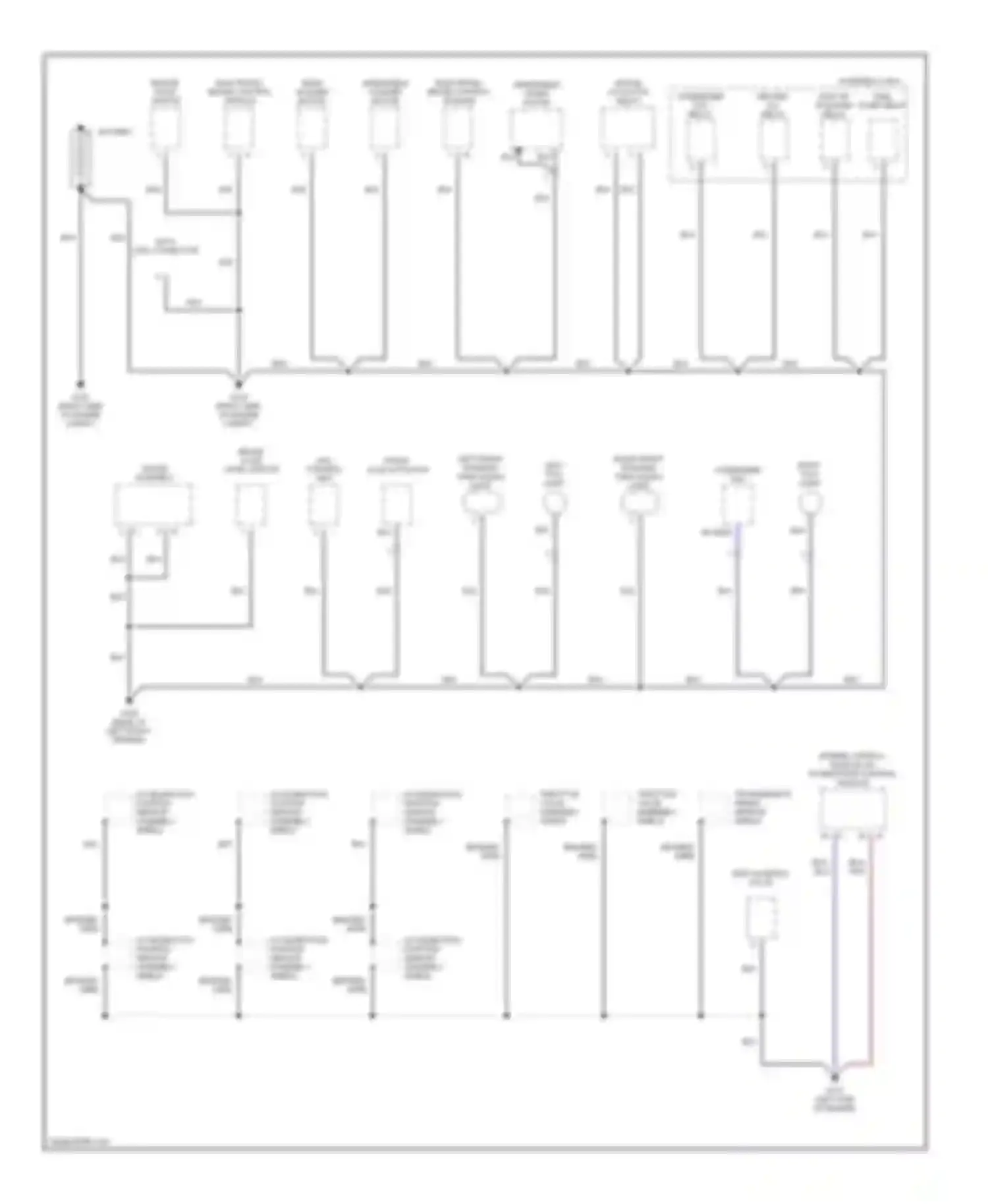 Passport Honda II (1997-2002): Ground distribution circuit (1 of 3)