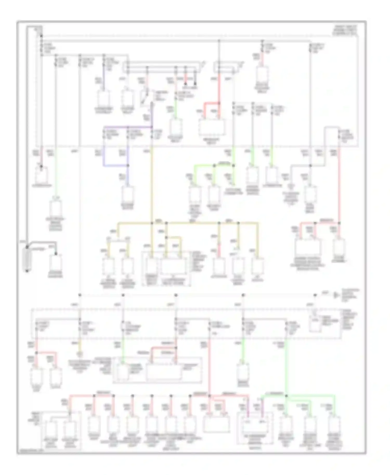 Passport Honda II (1997-2002): Power distribution circuit (1 of 3)