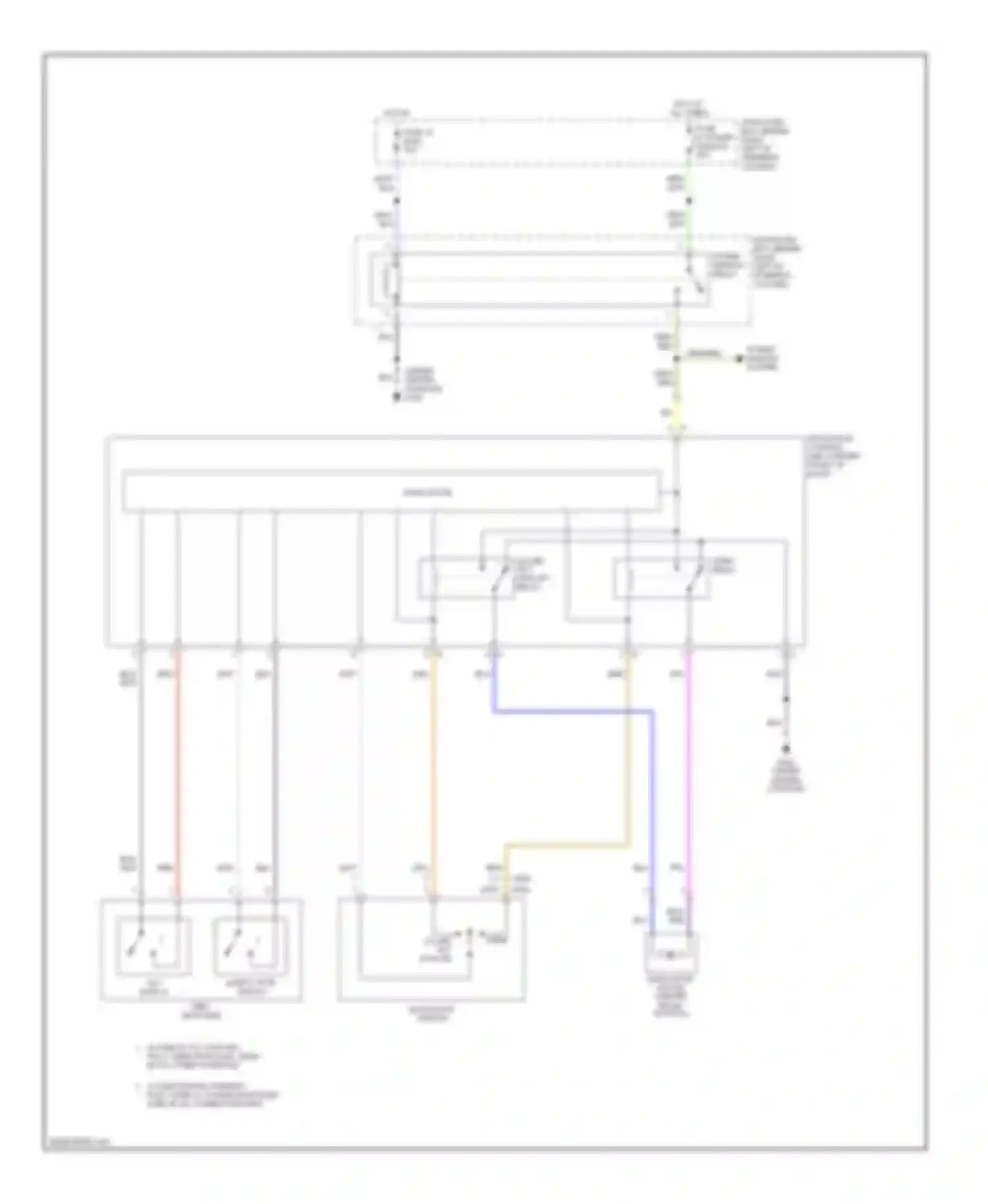 Passport Honda II (1997-2002): Power top/sunroof circuits