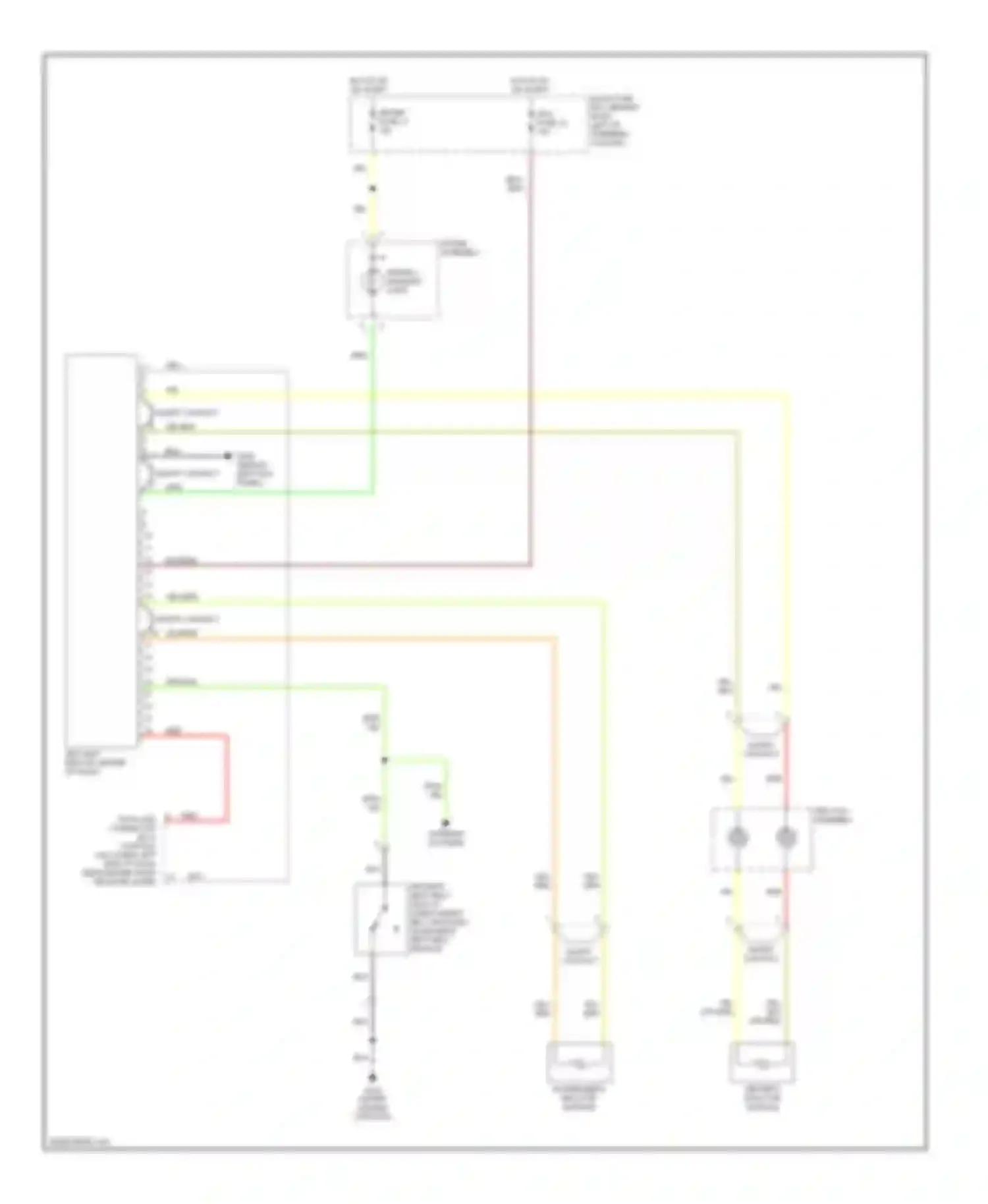 Passport Honda II (1997-2002): Supplemental restraint circuit