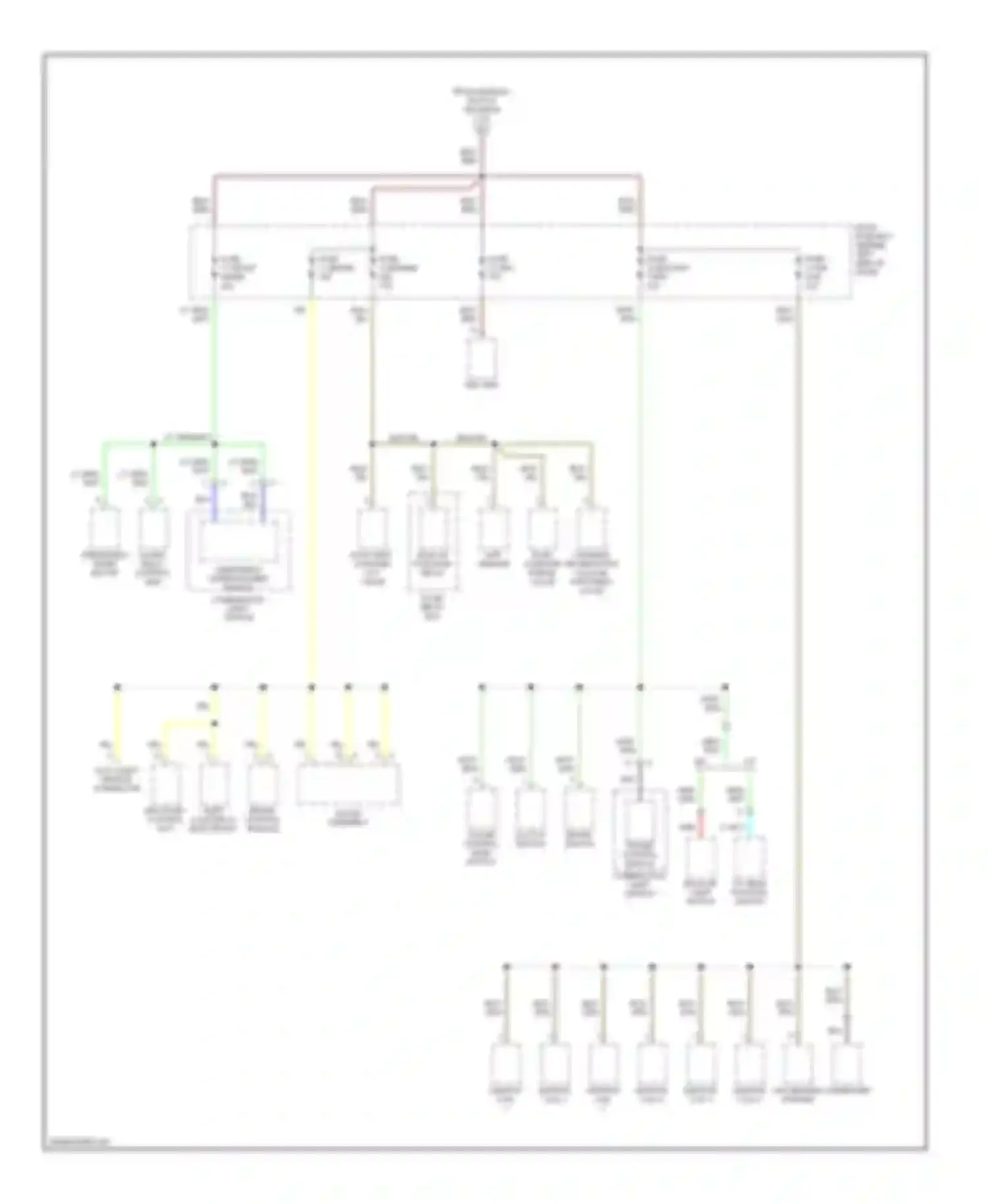 Wiring diagram alarm, relay control unit for Honda Passport II (1997-2002) (3 of 3)