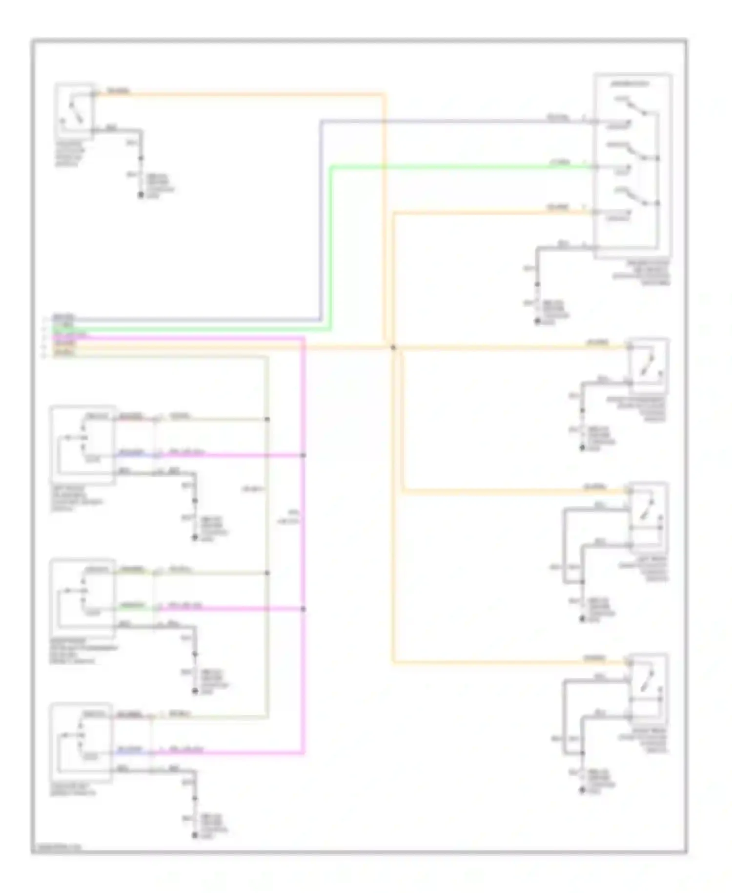 Wiring diagram blk for Honda Passport II (1997-2002) (3 of 45)