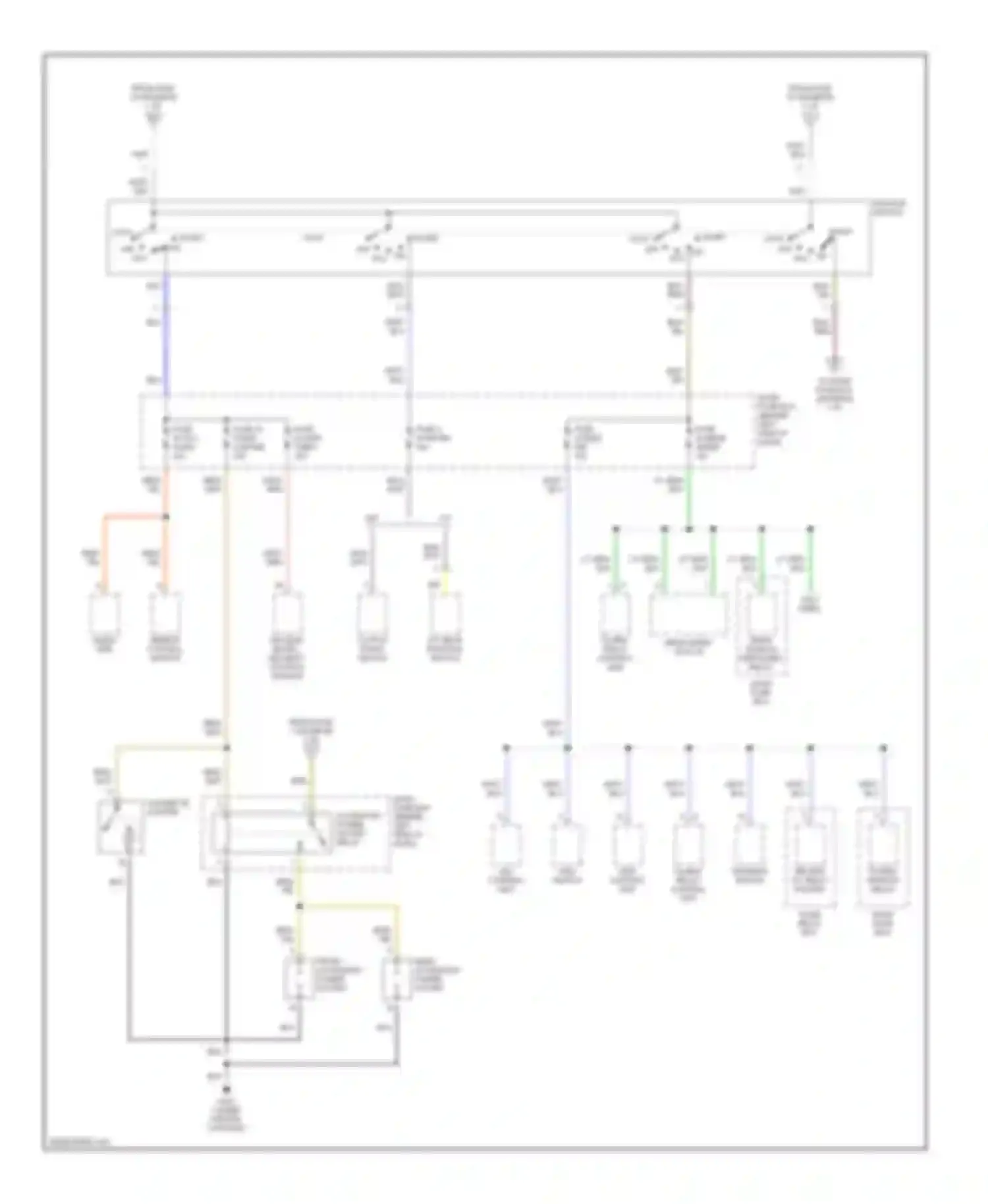Wiring diagram rear wiper switch for Honda Passport II (1997-2002) (2 of 2)