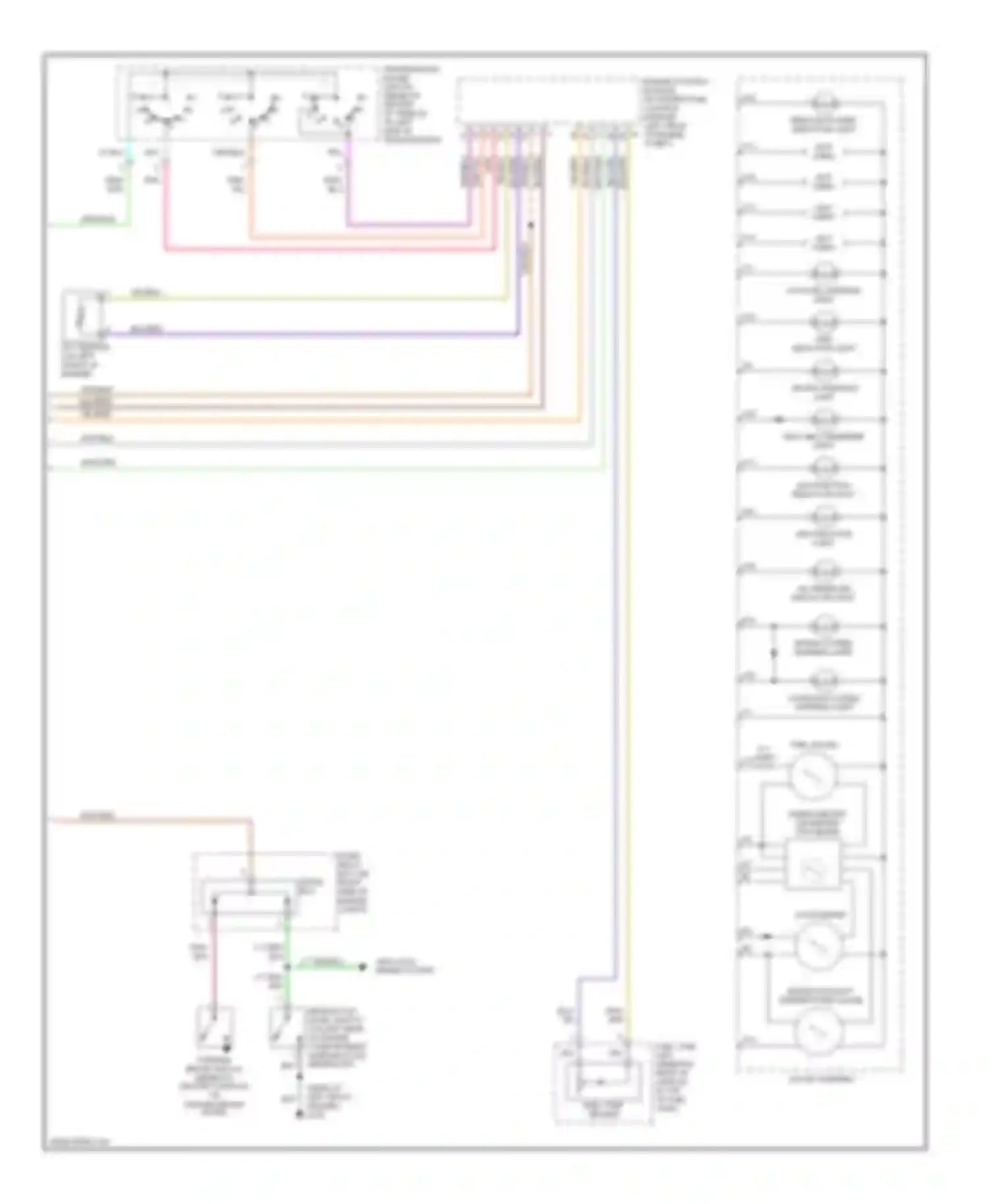 Wiring diagram speedometer/ odometer/ trip meter for Honda Passport II (1997-2002) (1 of 1)