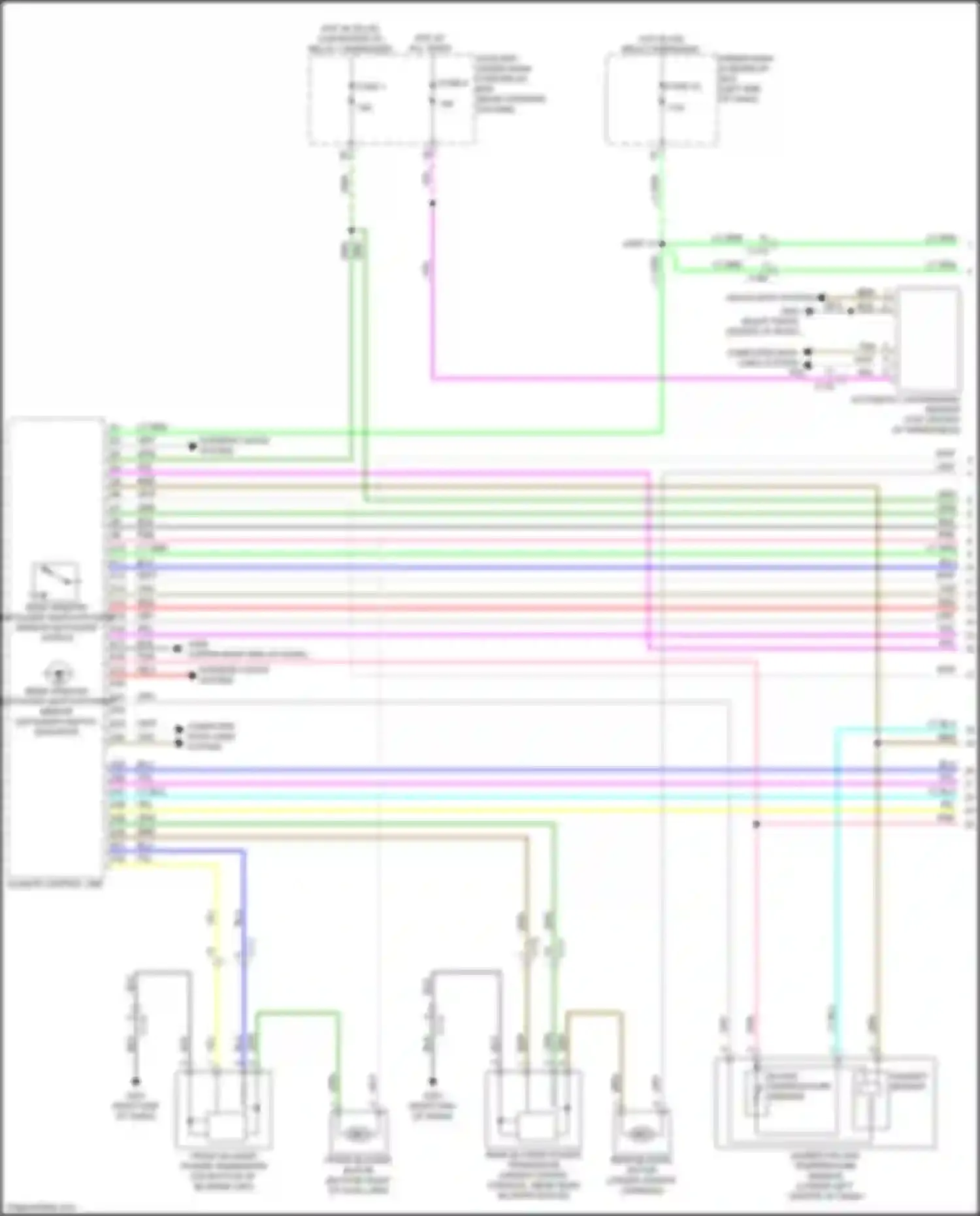 Passport Honda III facelift (2021-2024): Automatic a/c circuit (1 of 3)