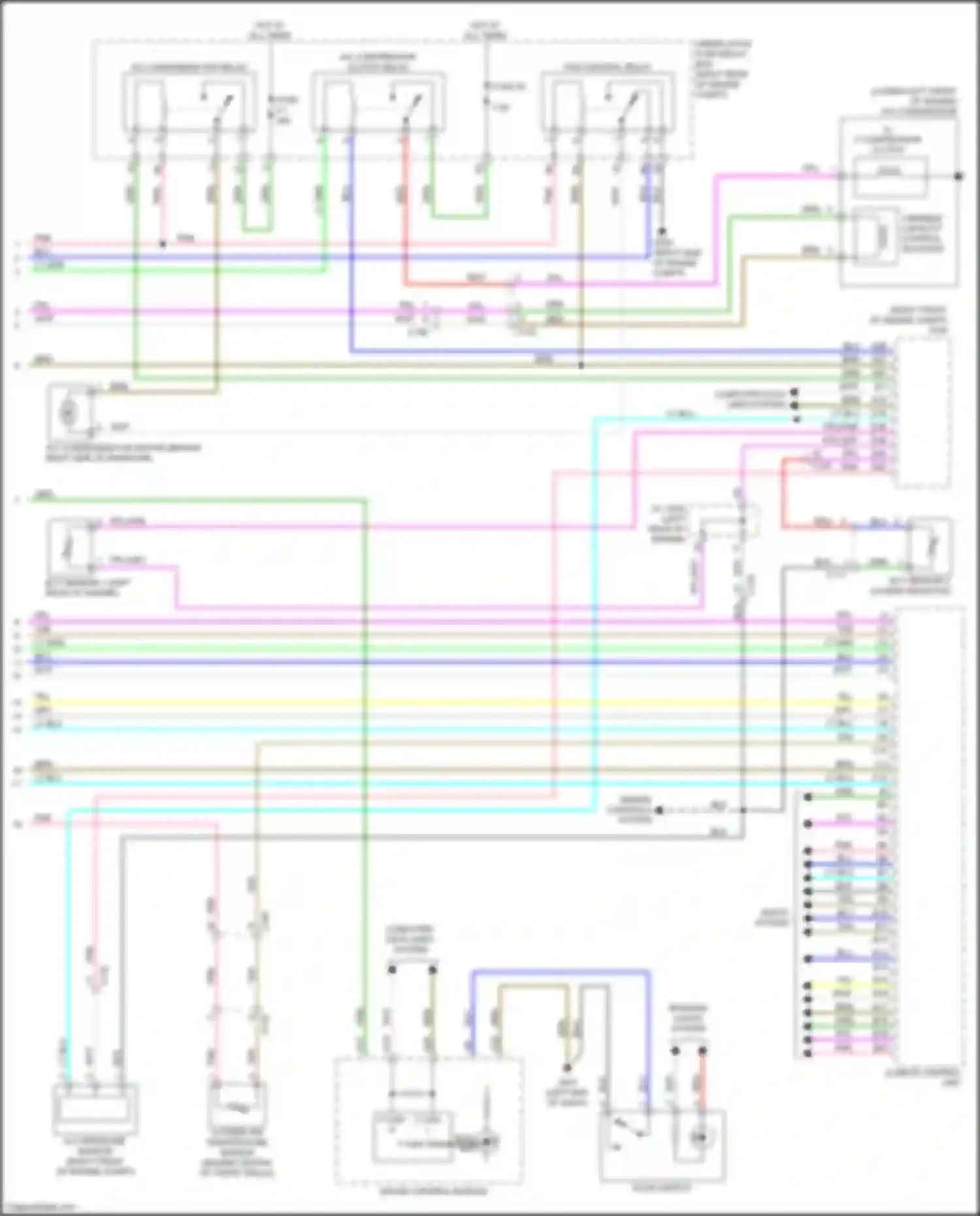 Passport Honda III facelift (2021-2024): Automatic a/c circuit (3 of 3)