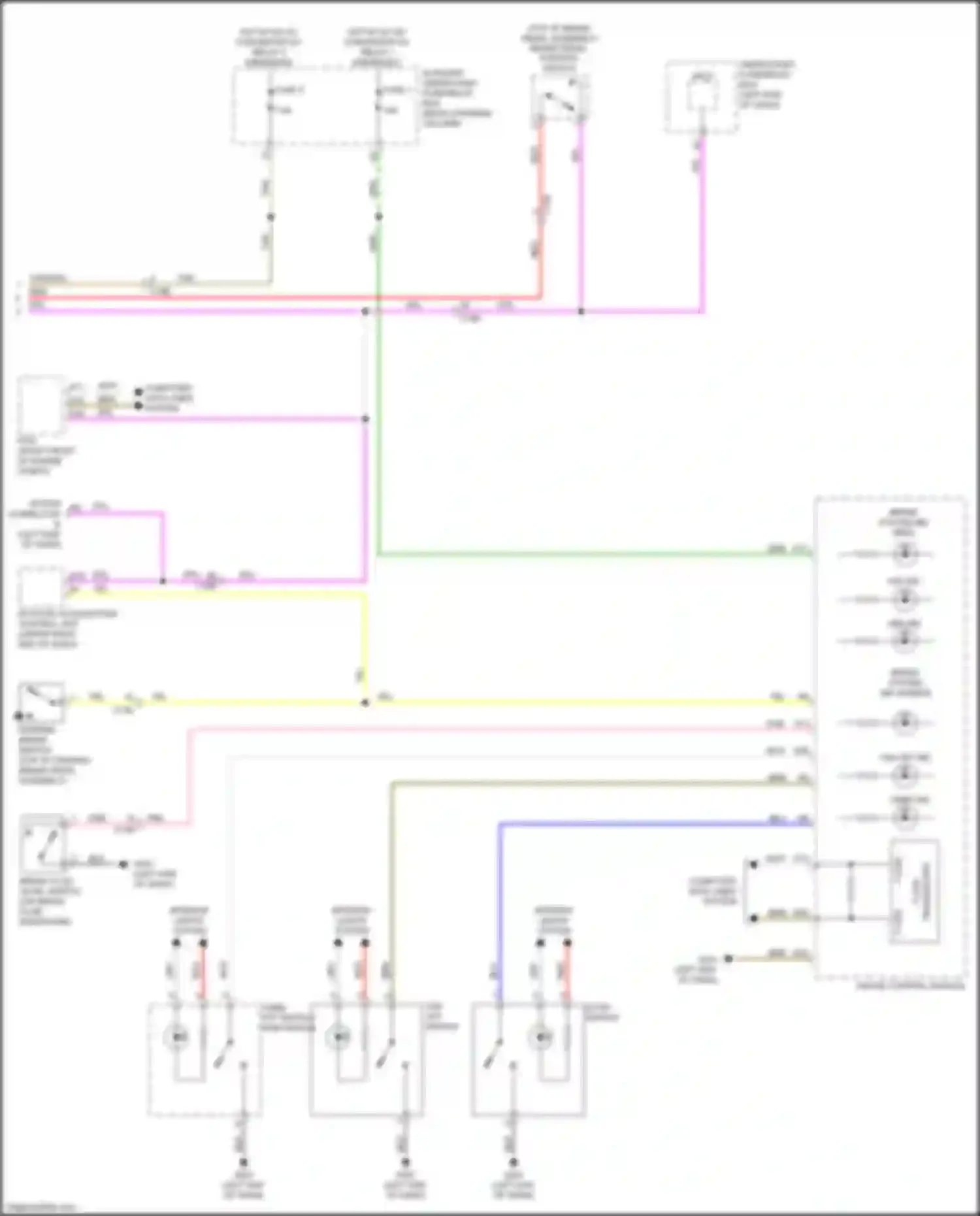 Passport Honda III facelift (2021-2024): Anti-lock brakes circuit (2 of 2)