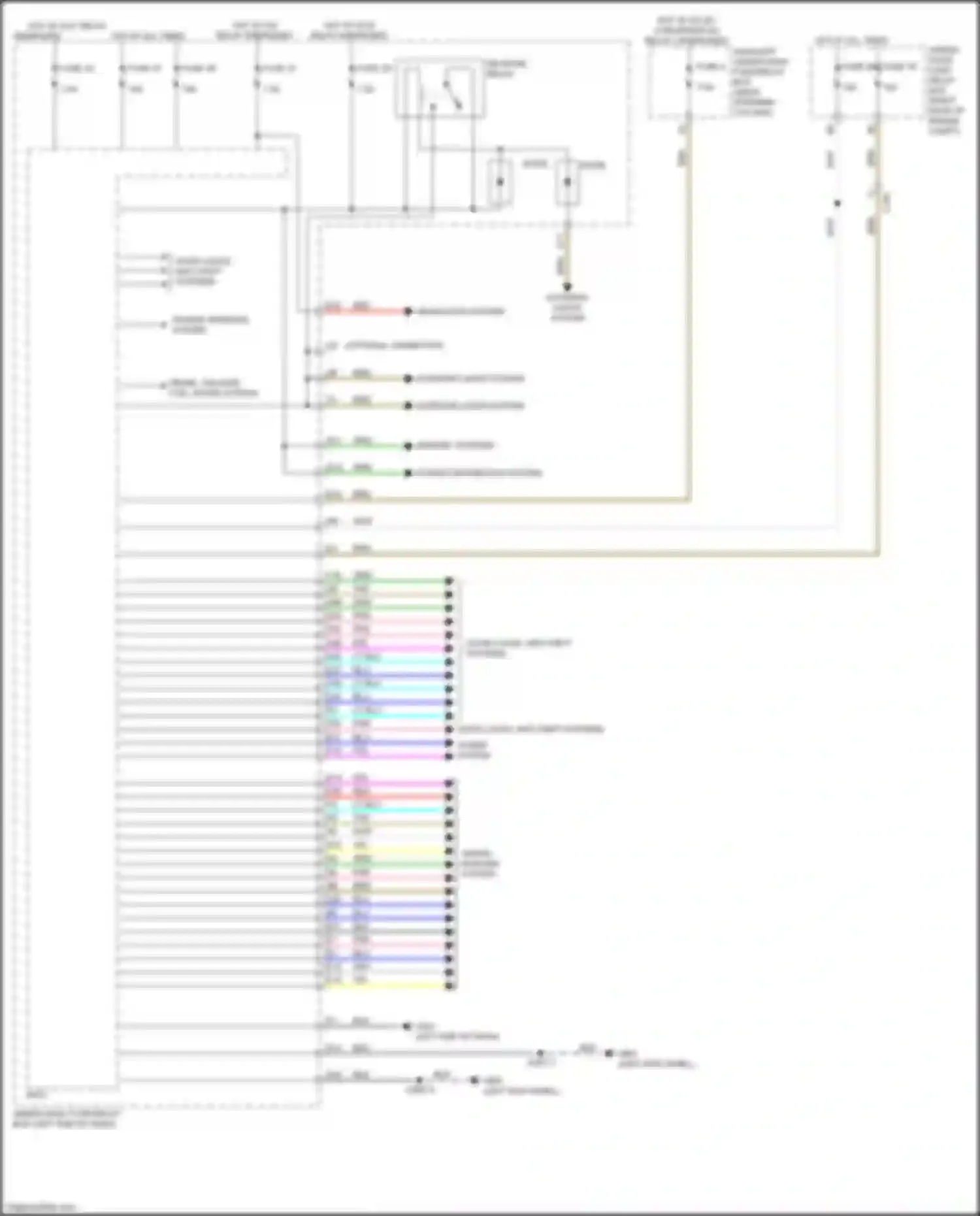 Passport Honda III facelift (2021-2024): Body control modules circuit (1 of 2)