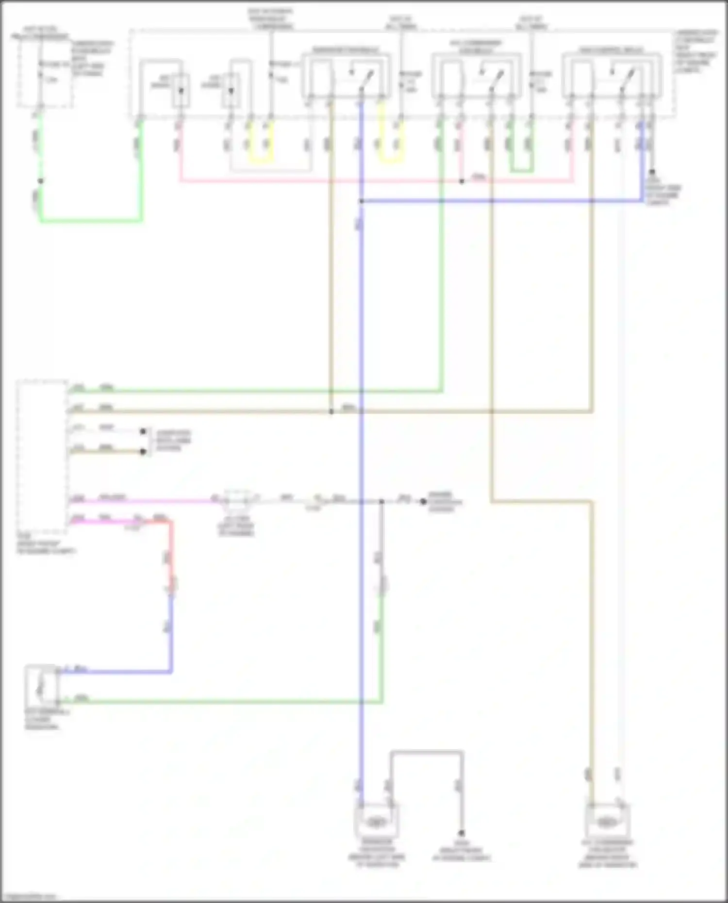 Passport Honda III facelift (2021-2024): Cooling fan circuit