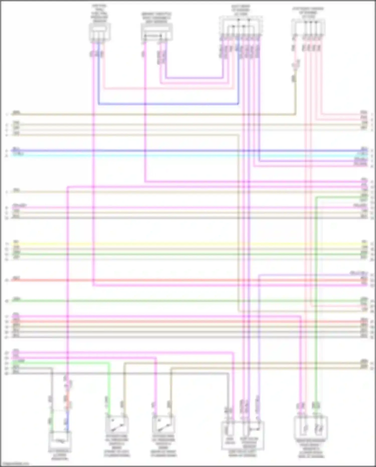 Passport Honda III facelift (2021-2024): Wiring diagram engine performance 3.5l (7 of 8)