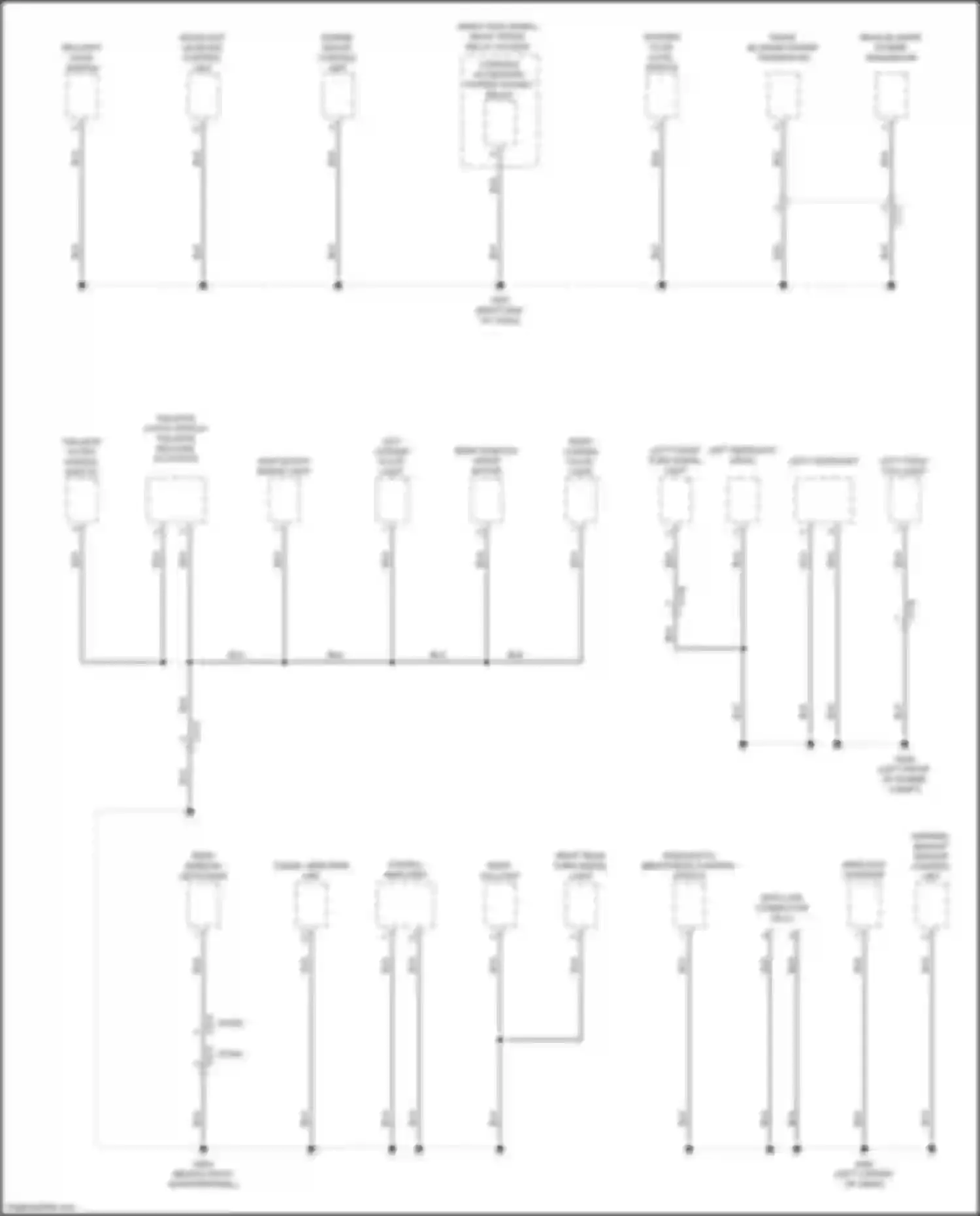 Passport Honda III facelift (2021-2024): Ground distribution circuit (1 of 8)