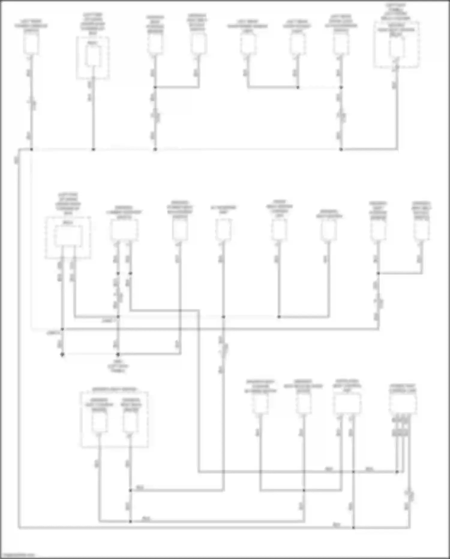 Passport Honda III facelift (2021-2024): Ground distribution circuit (2 of 8)