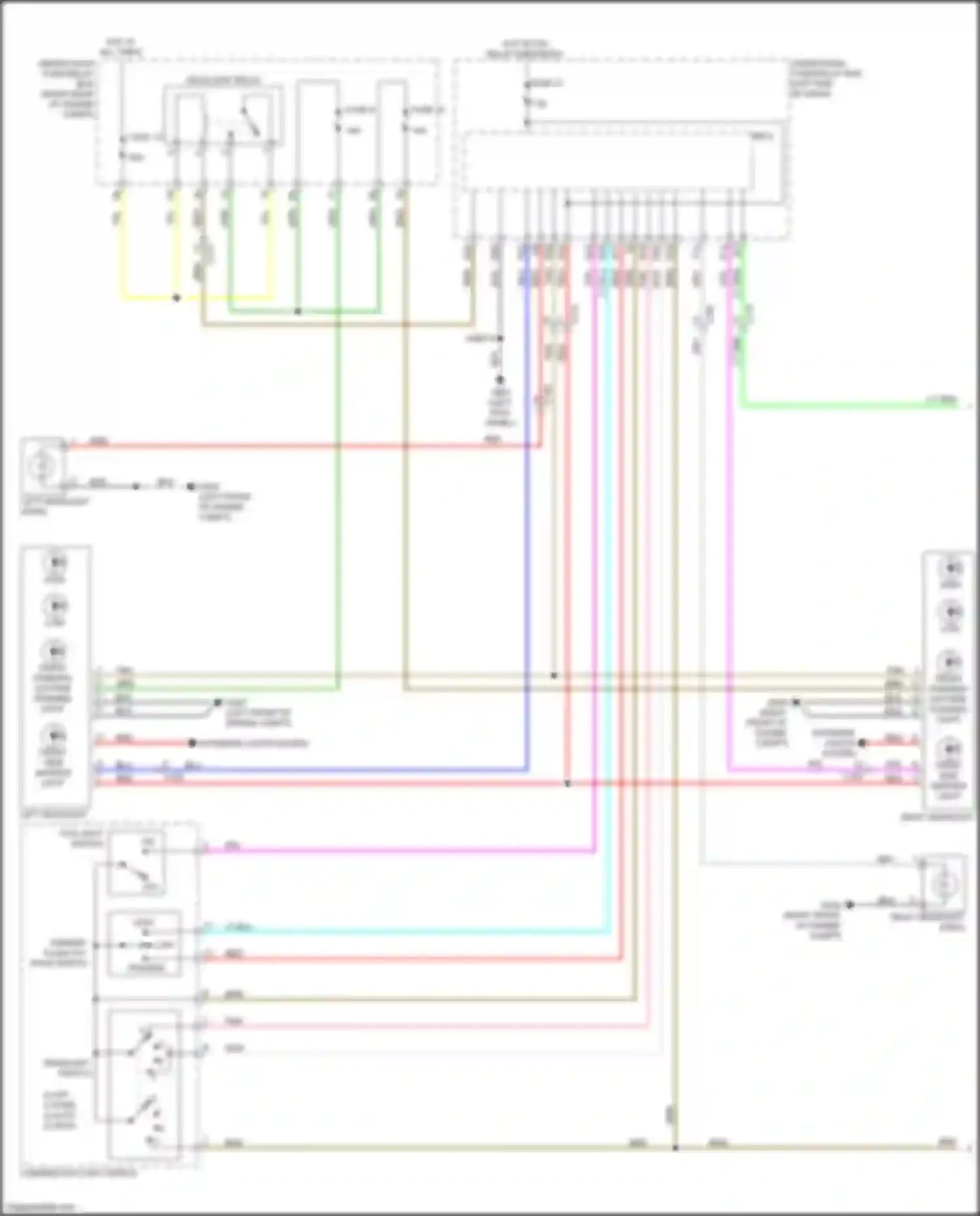 Passport Honda III facelift (2021-2024): Headlights circuit (1 of 2)