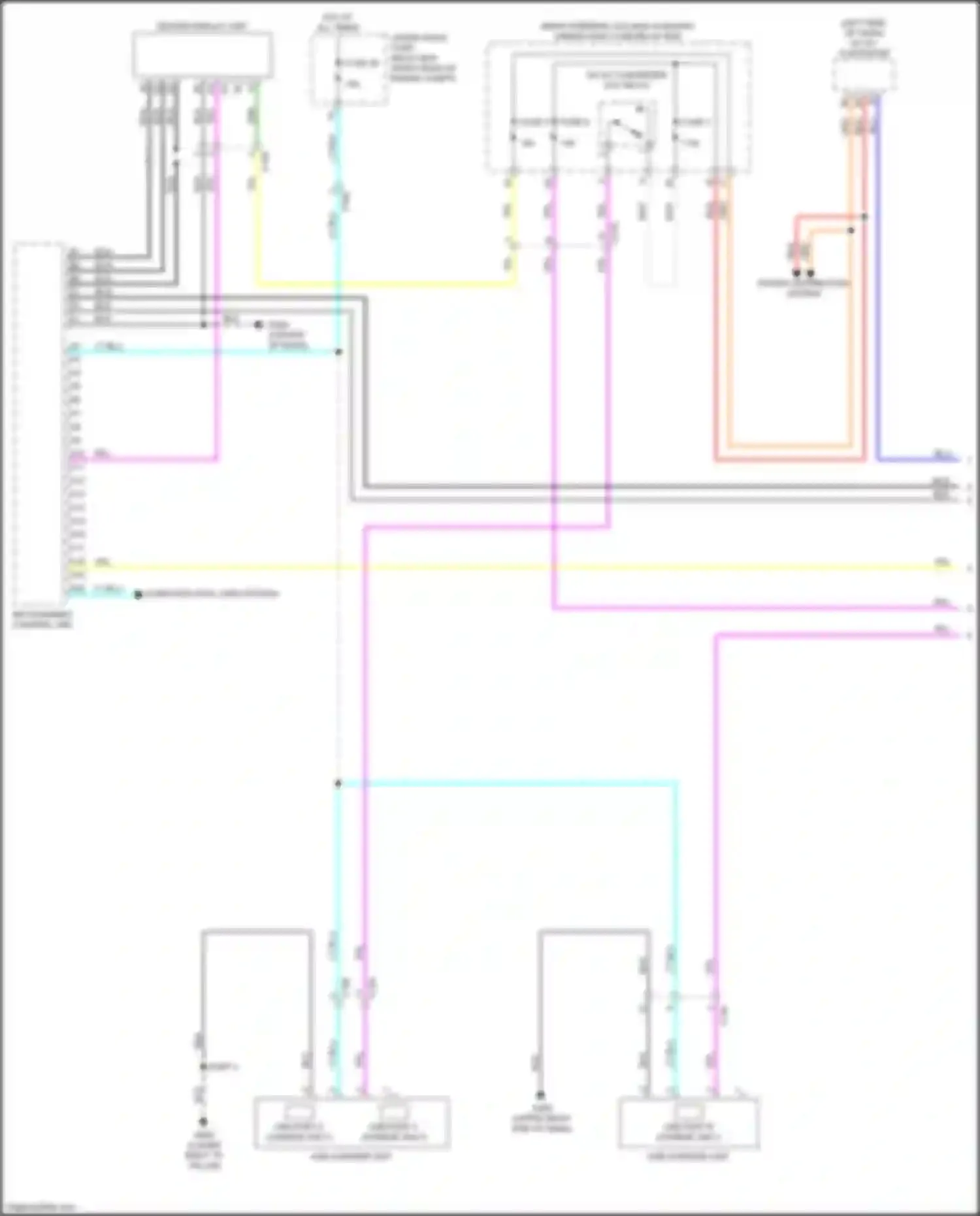 Passport Honda III facelift (2021-2024): Navigation circuit, 7 speakers (1 of 4)