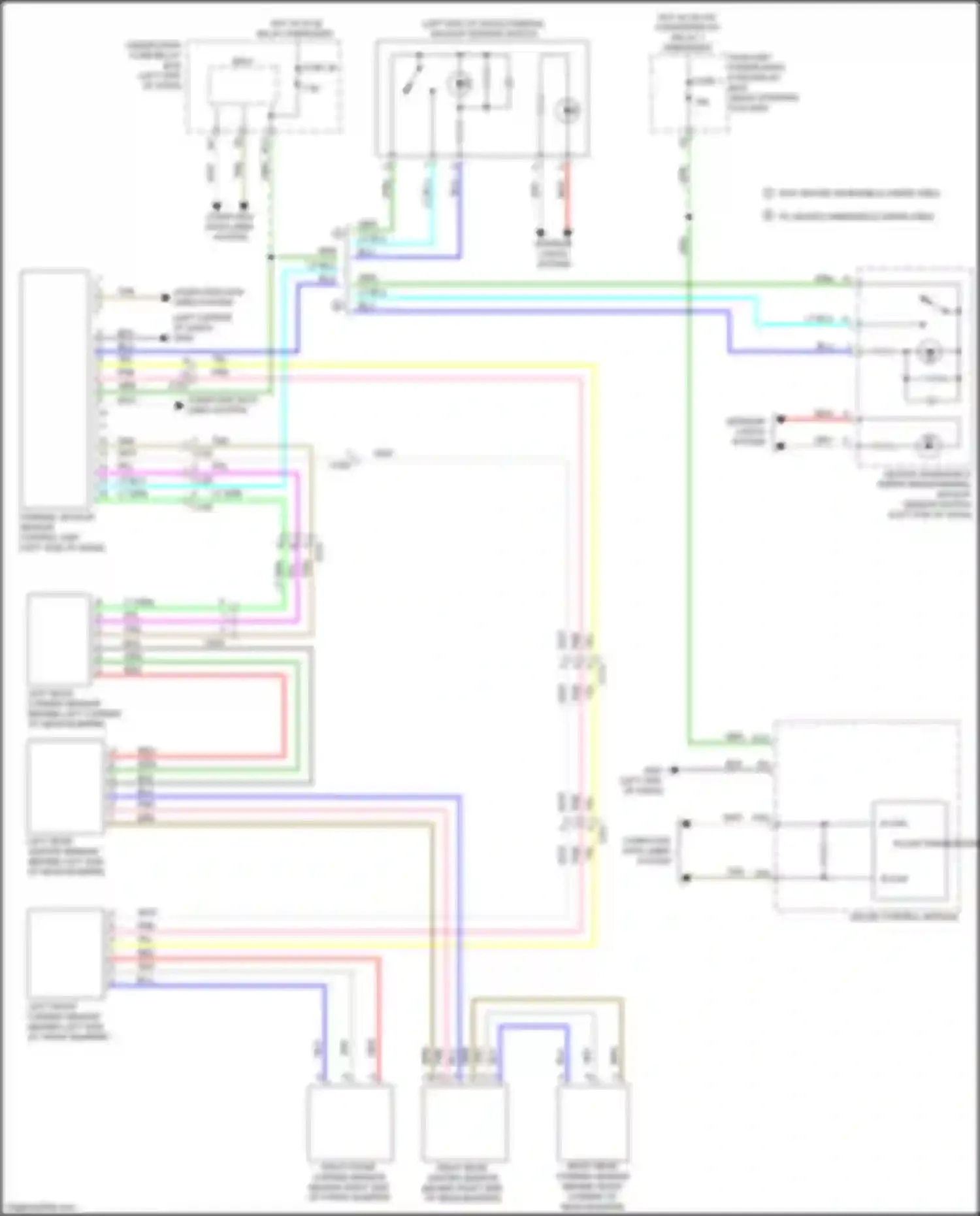 Passport Honda III facelift (2021-2024): Parking assistant circuit