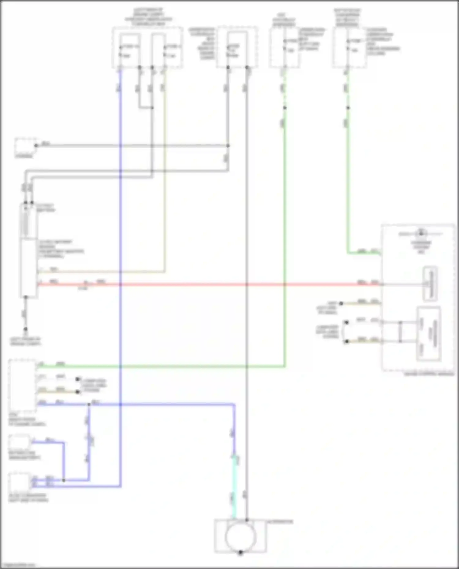 Passport Honda III facelift (2021-2024): Charging circuit