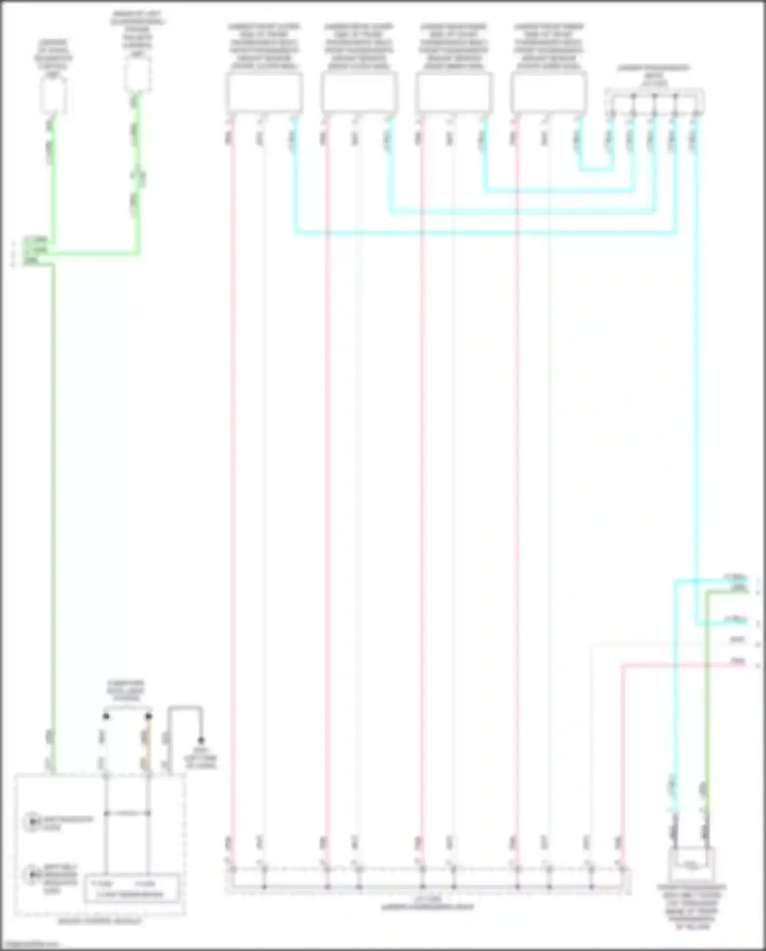 Passport Honda III facelift (2021-2024): Supplemental restraints circuit (2 of 3)