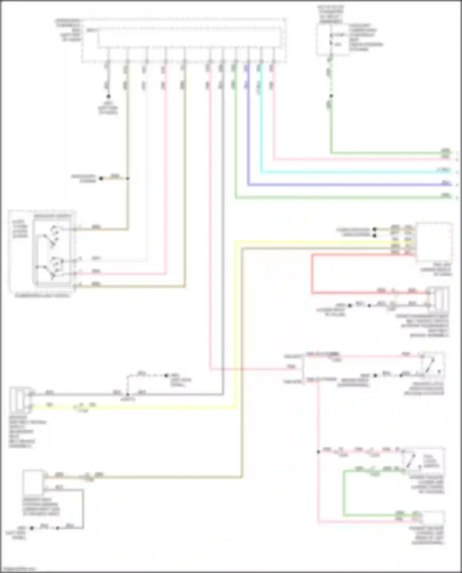 Passport Honda III facelift (2021-2024): Chime circuit (1 of 2)