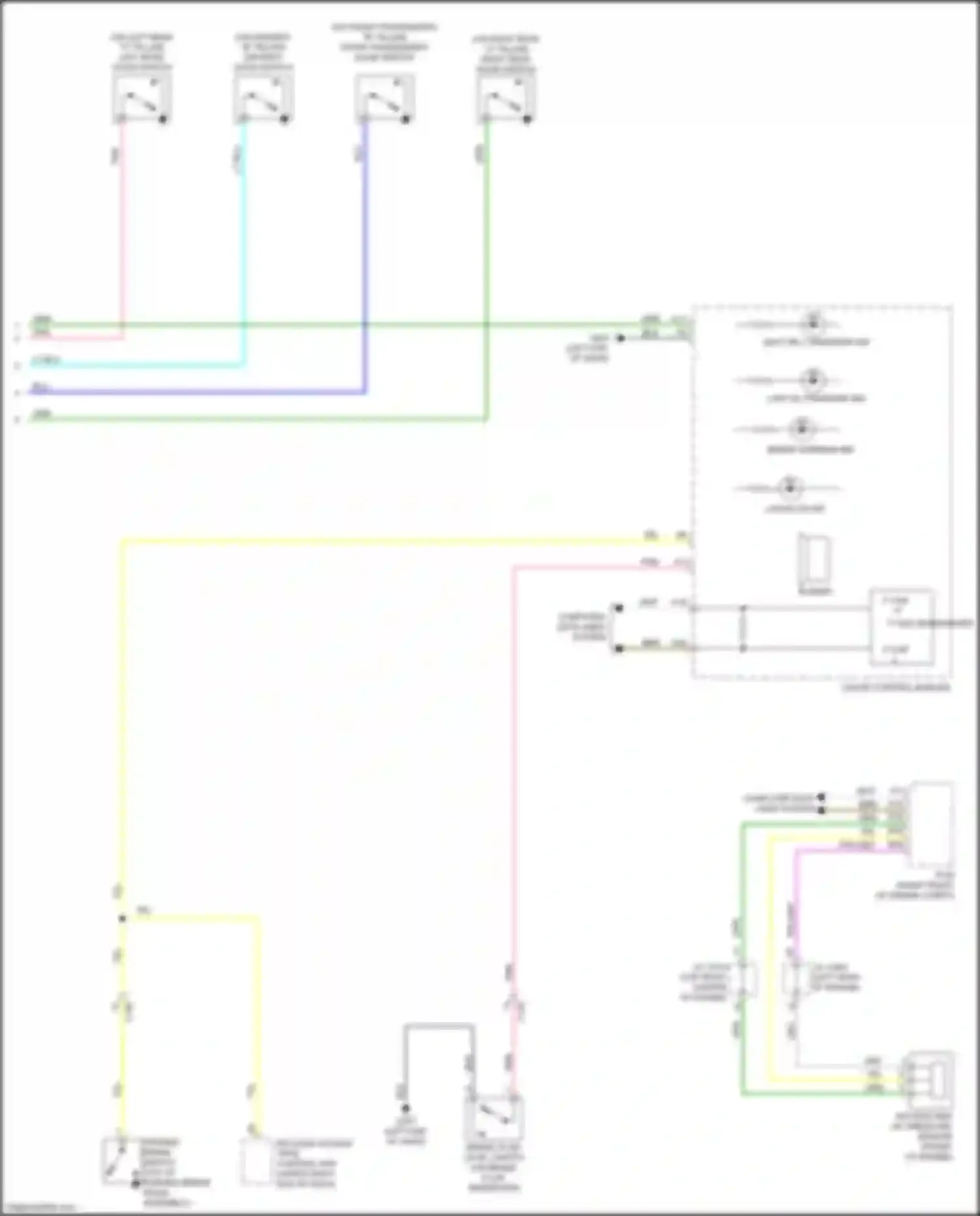 Passport Honda III facelift (2021-2024): Chime circuit (2 of 2)