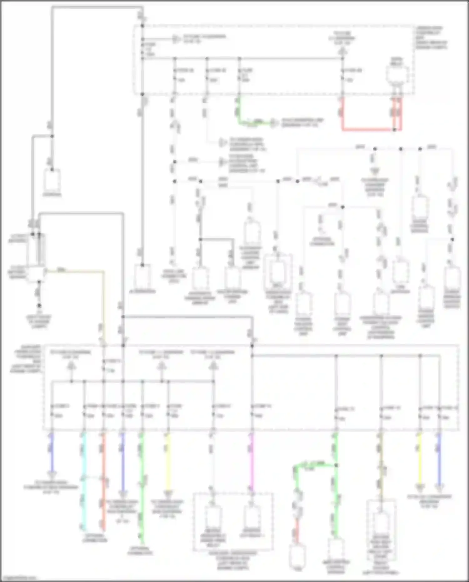 Wiring diagram automatic dimming inside mirror for Honda Passport III facelift (2021-2024) (5 of 7)
