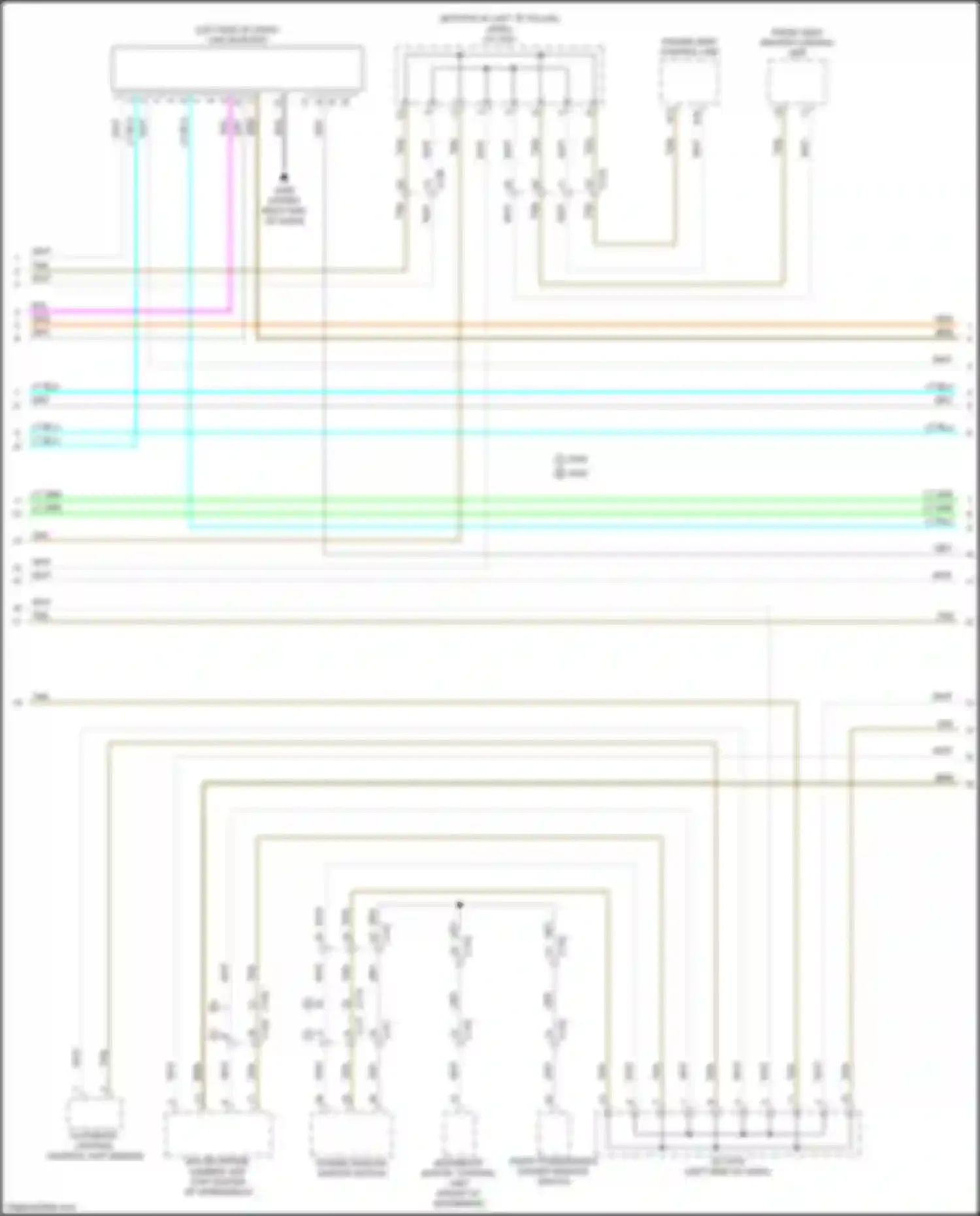 Wiring diagram automatic lighting control unit-sensor for Honda Passport III facelift (2021-2024) (1 of 5)