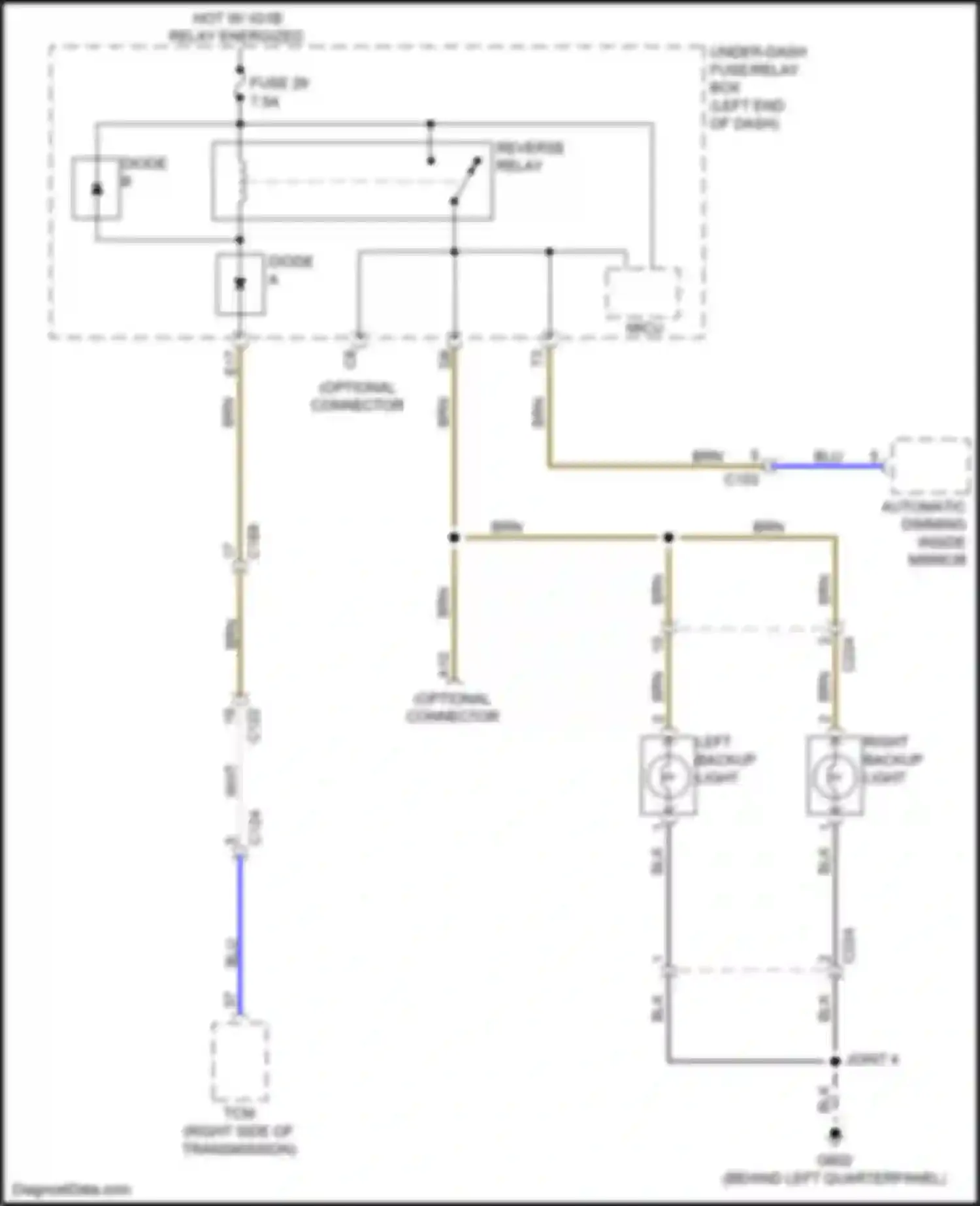 Wiring diagram diode a for Honda Passport III facelift (2021-2024) (2 of 4)