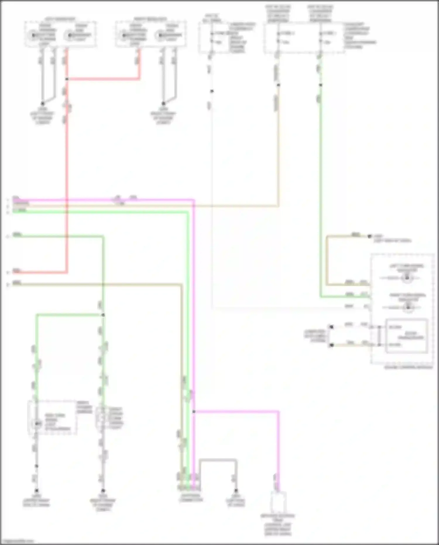 Wiring diagram front parking/ daytime running light for Honda Passport III facelift (2021-2024) (1 of 2)