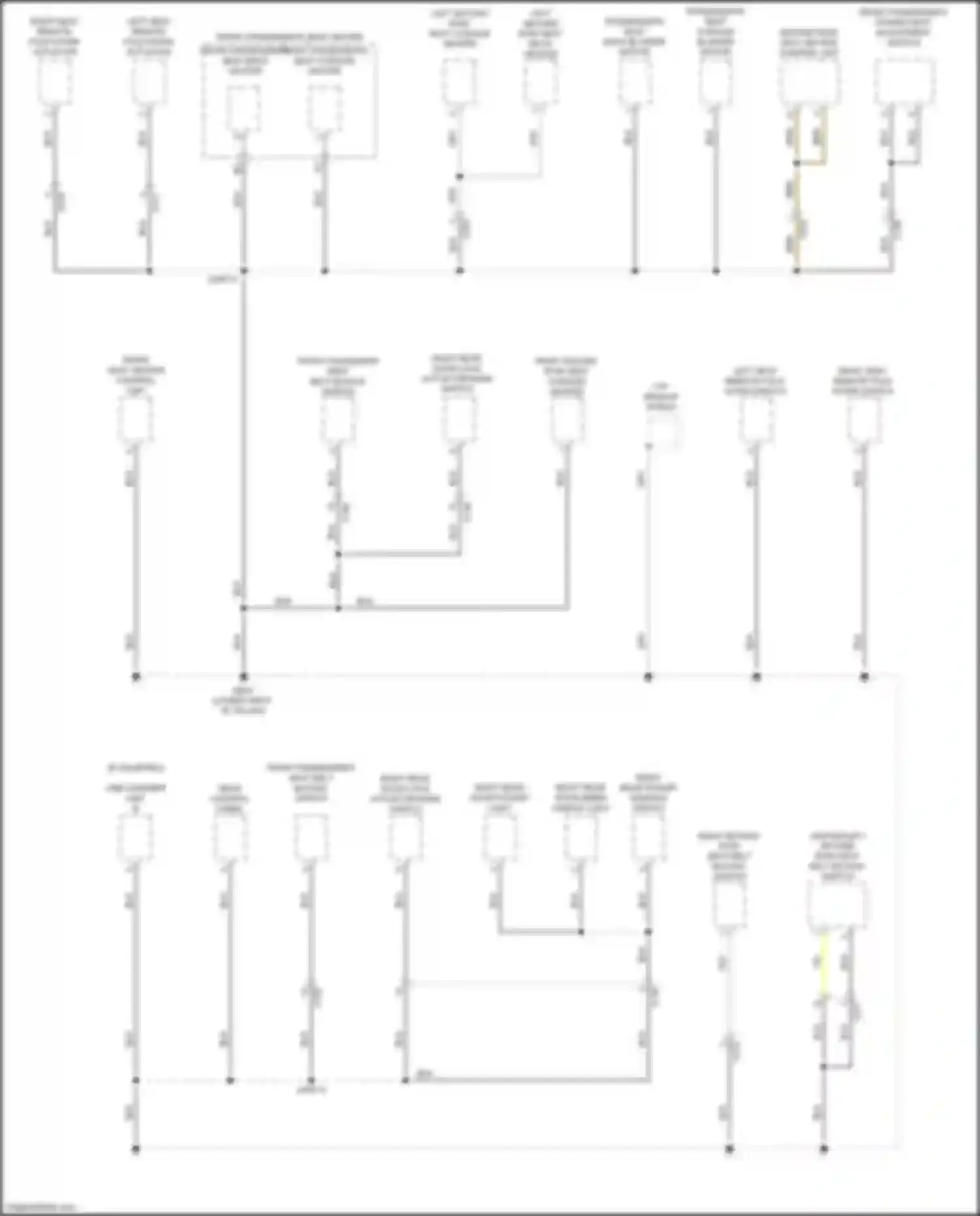 Wiring diagram front passenger's power seat adjustment switch for Honda Passport III facelift (2021-2024) (1 of 3)